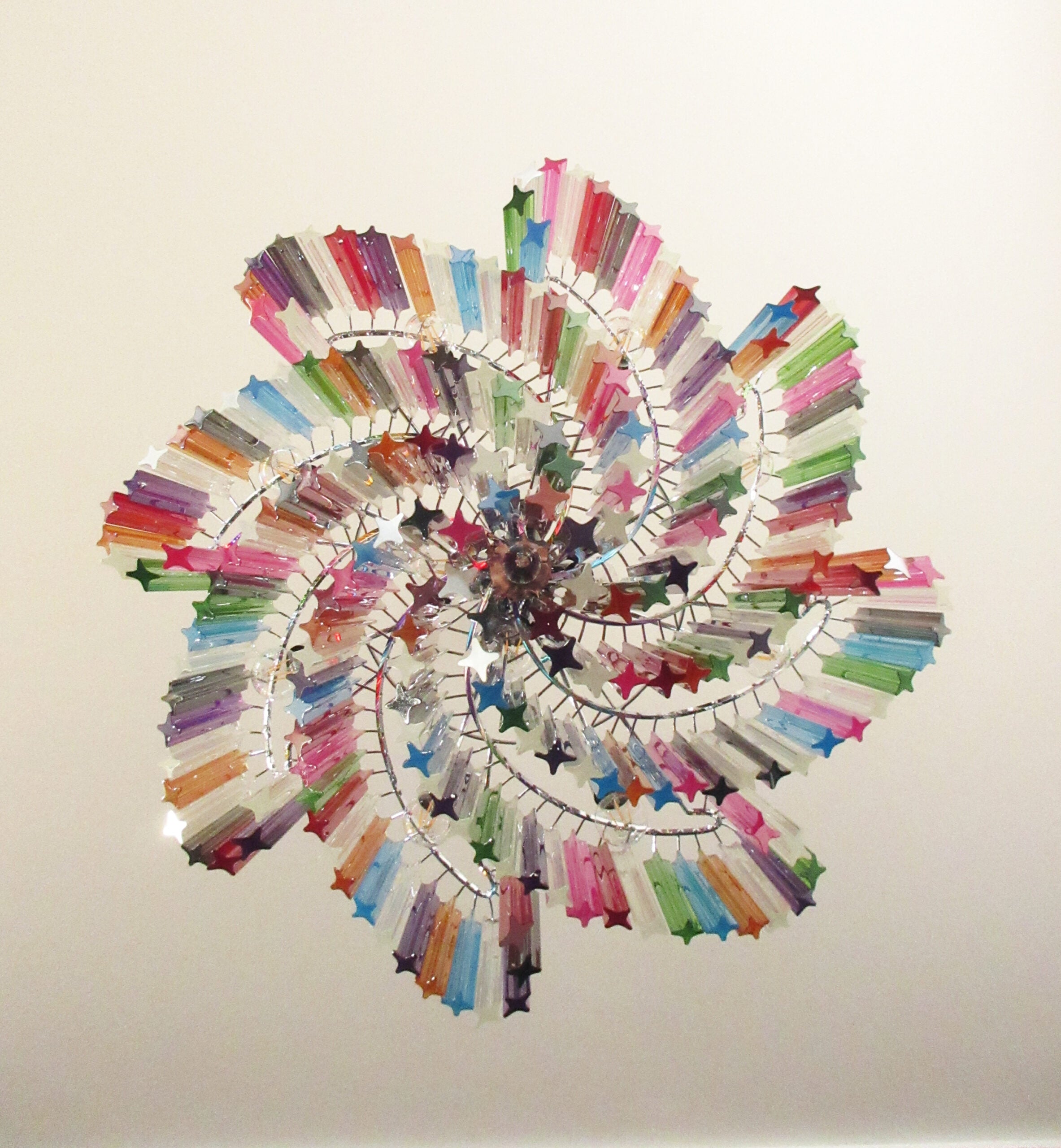 Lampadario Murano – 200 Vetri a Prismi Multicolore – dettaglio 1 – Murano Classics