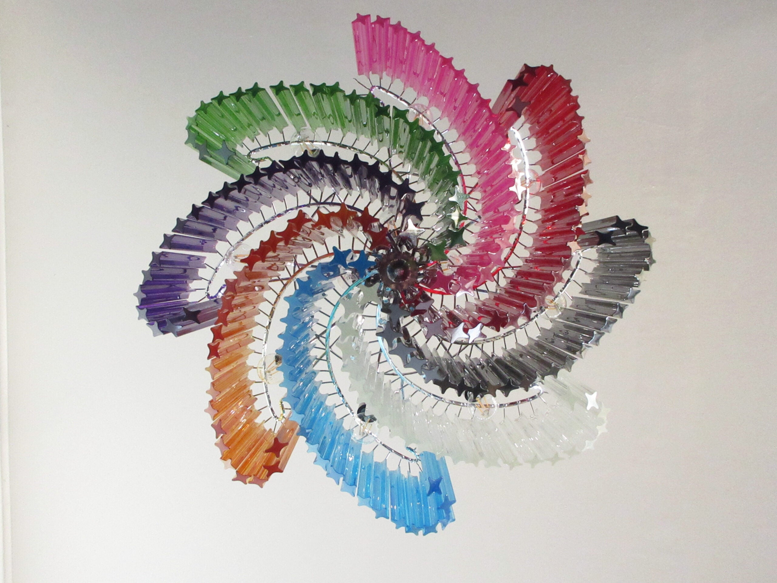 Lampadario Murano – 200 Vetri a Prismi Multicolori – dettaglio 1 – Murano Classics