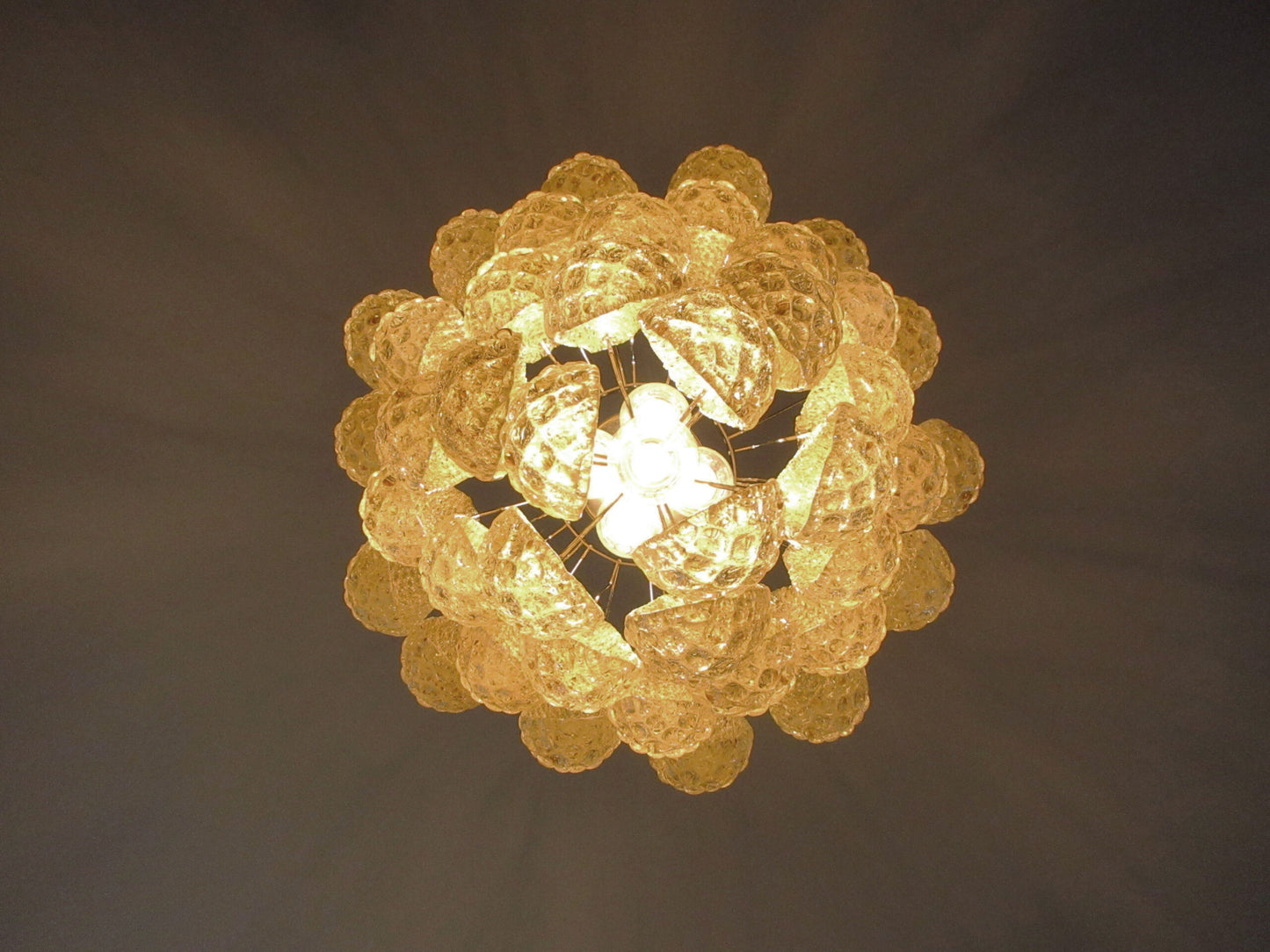 Lampadario Murano | 41 Gocce di Vetro Giallo