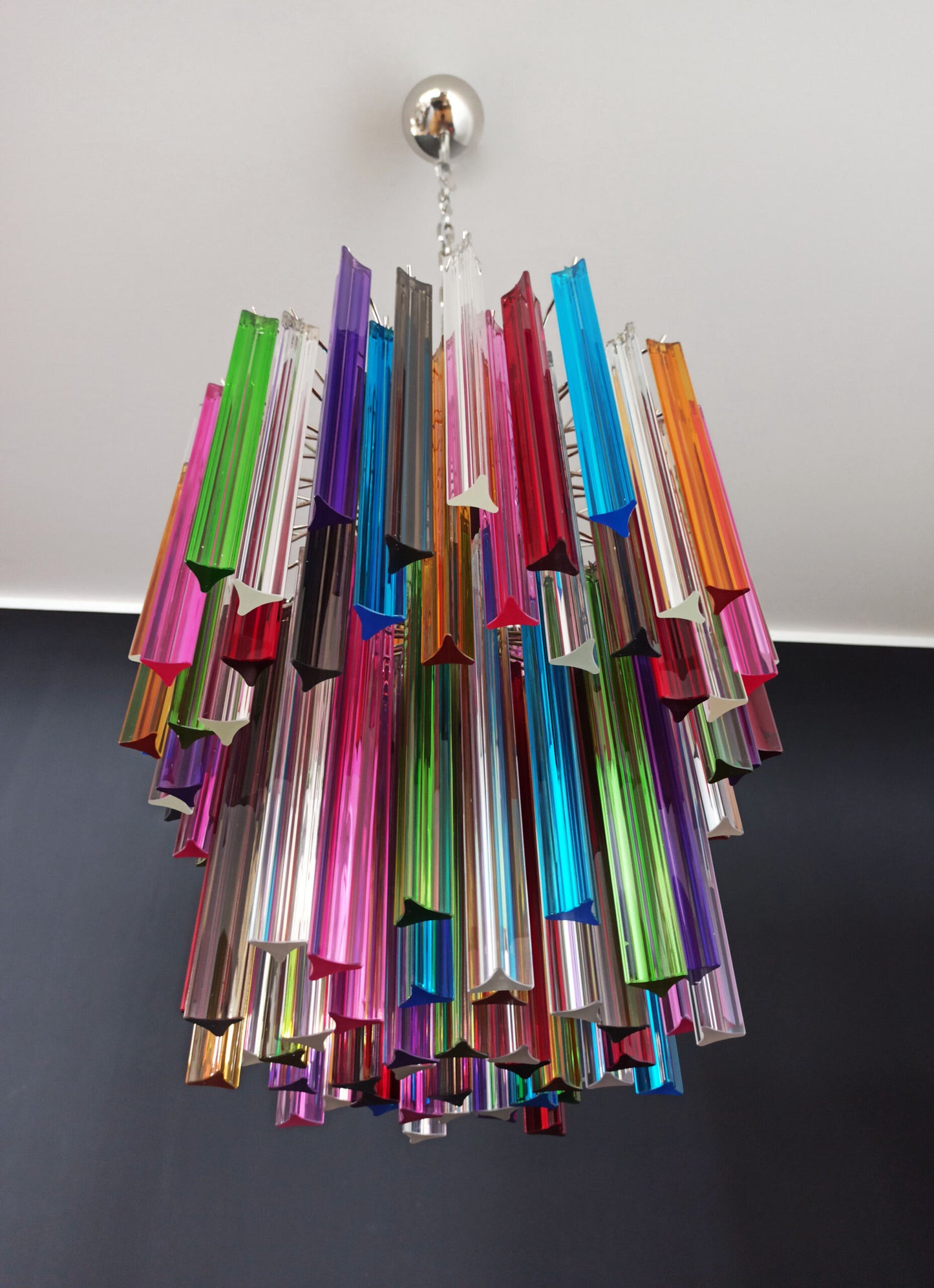 Lustre Murano | 107 Prismes en Verre Multicolores