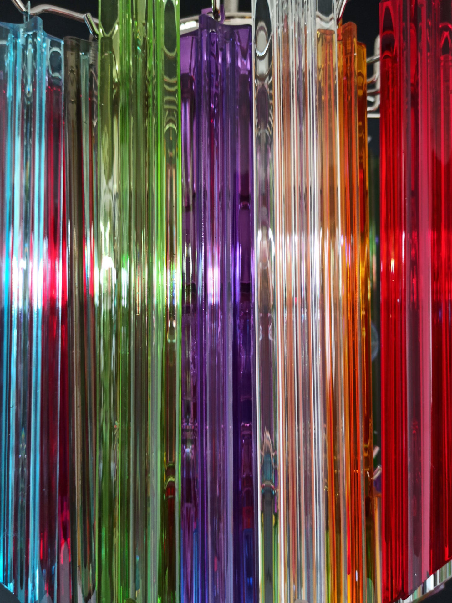 Murano Kroonluchter | 47 Multicolore Prisma Glazen