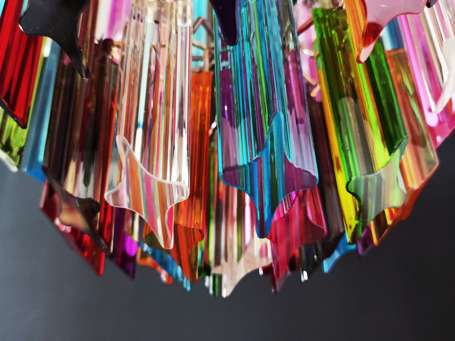 Murano Kroonluchter | 47 Multicolore Prisma Glazen