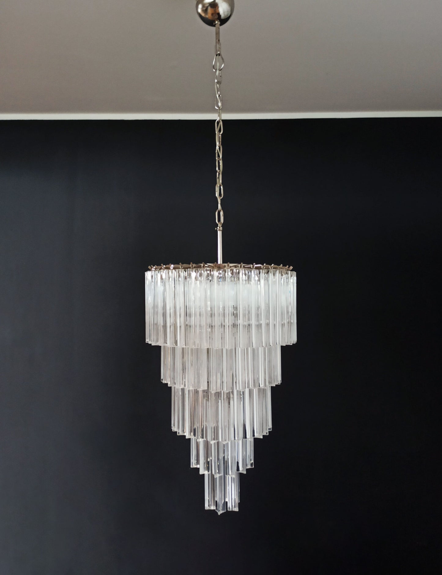 Lampadario Murano | 111 Bicchieri di Vetro Prisma Trasparente