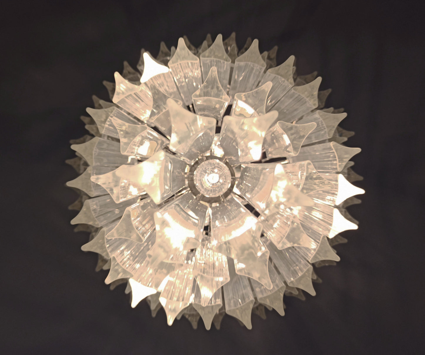 Lampadario Murano | 111 Bicchieri di Vetro Prisma Trasparente