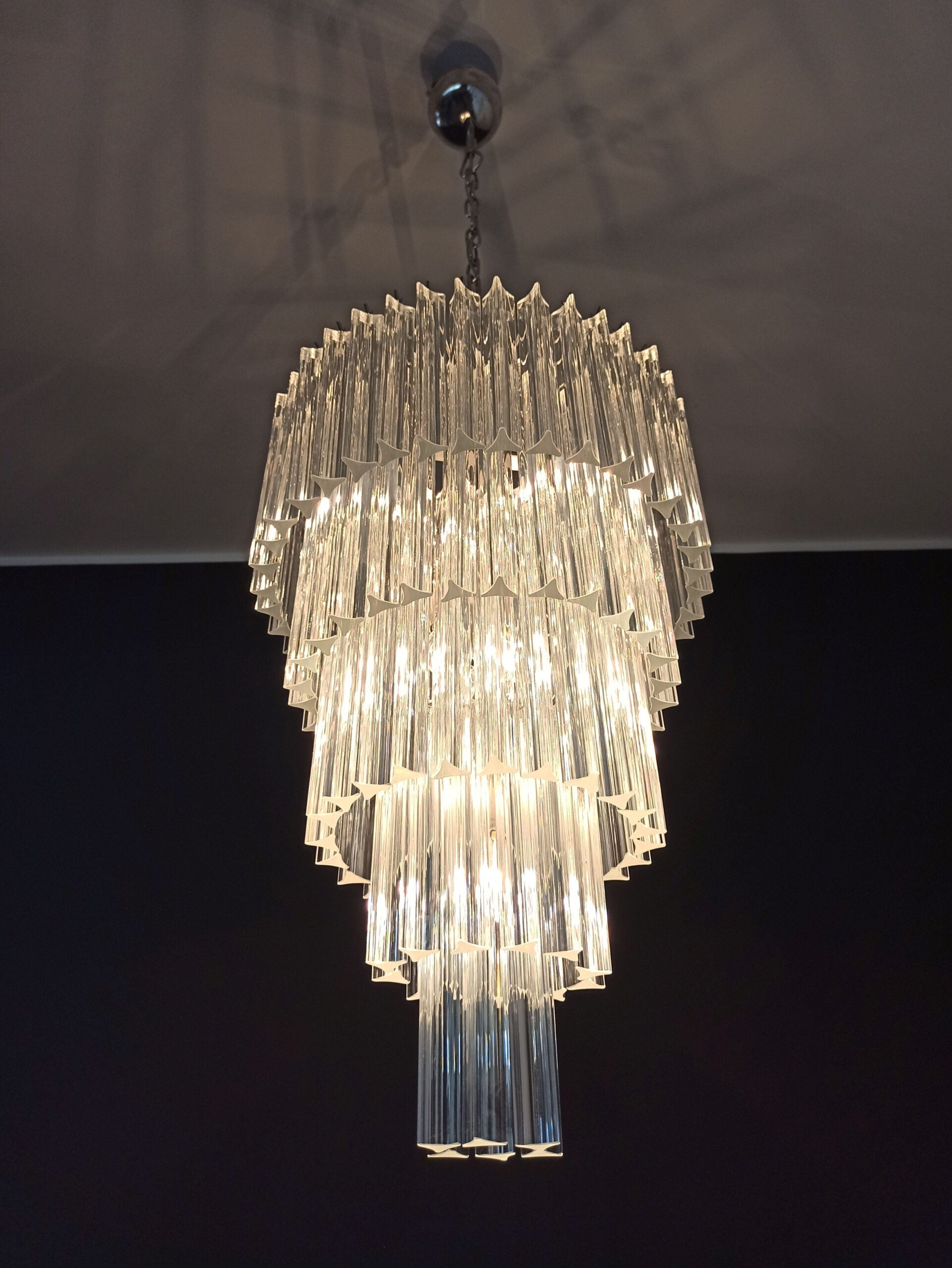 Lampadario Murano – 111 Vetri a Prismi Trasparenti – dettaglio 2 – Murano Classics