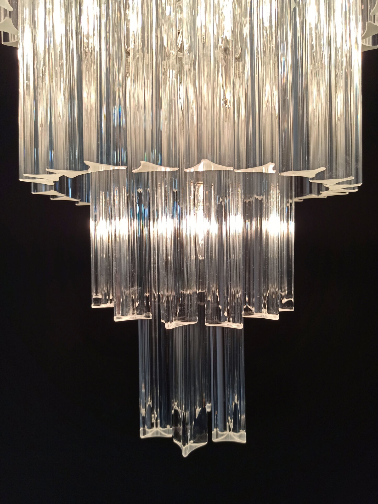 Lampadario Murano | 111 Bicchieri di Vetro Prisma Trasparente