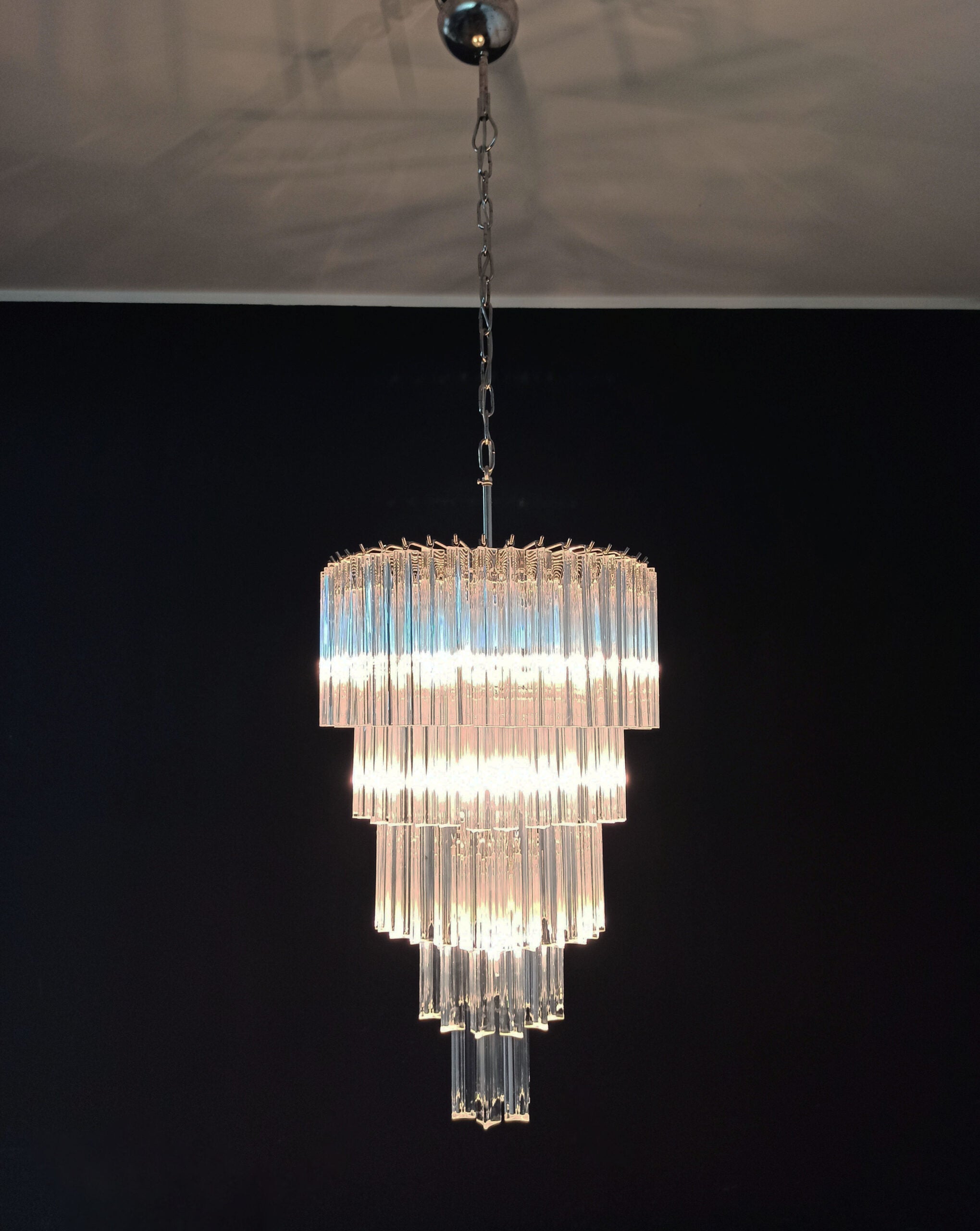 Lampadario Murano – 111 Vetri a Prismi Trasparenti – dettaglio 7 – Murano Classics