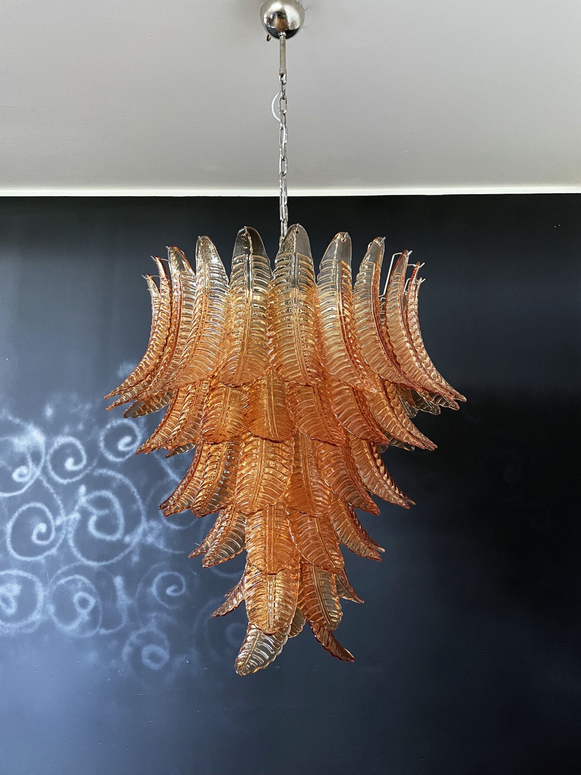 Murano Chandelier – 75 Yellow Felci Glass – detail 8 – Murano Classics