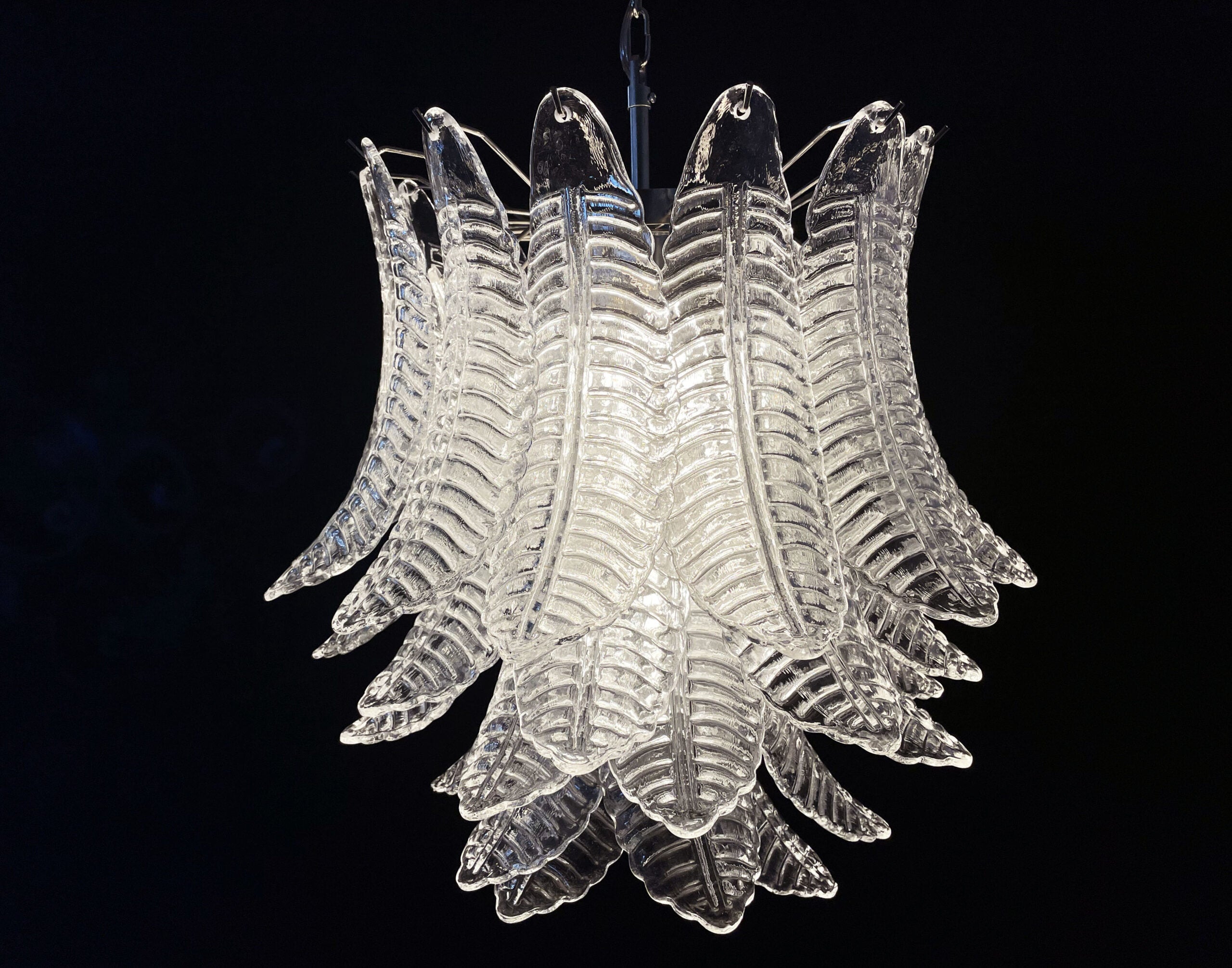 Murano Kroonluchter – 41 Heldere Felciglas Elementen – detail 5 – Murano Classics