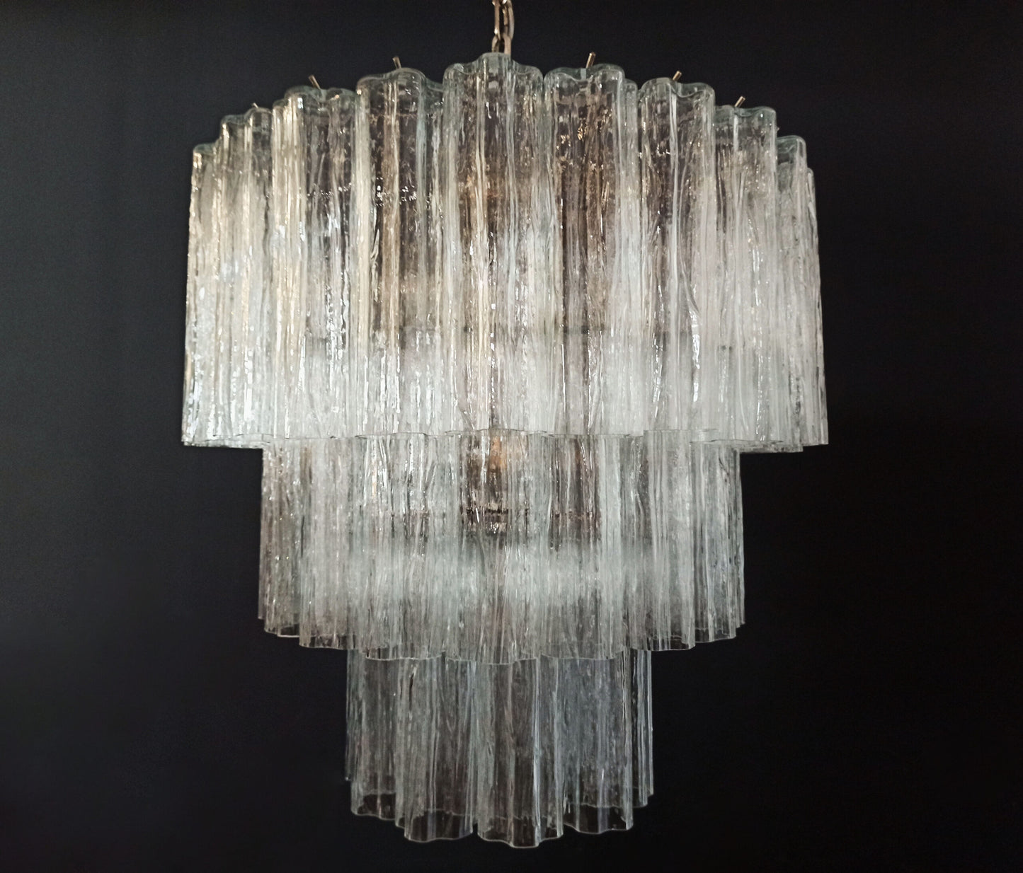 Murano Kroonluchter | 52 Transparante Glasbuizen