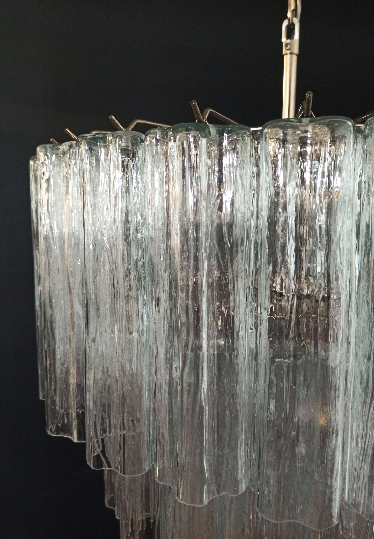 Murano Kroonluchter | 52 Transparante Glasbuizen