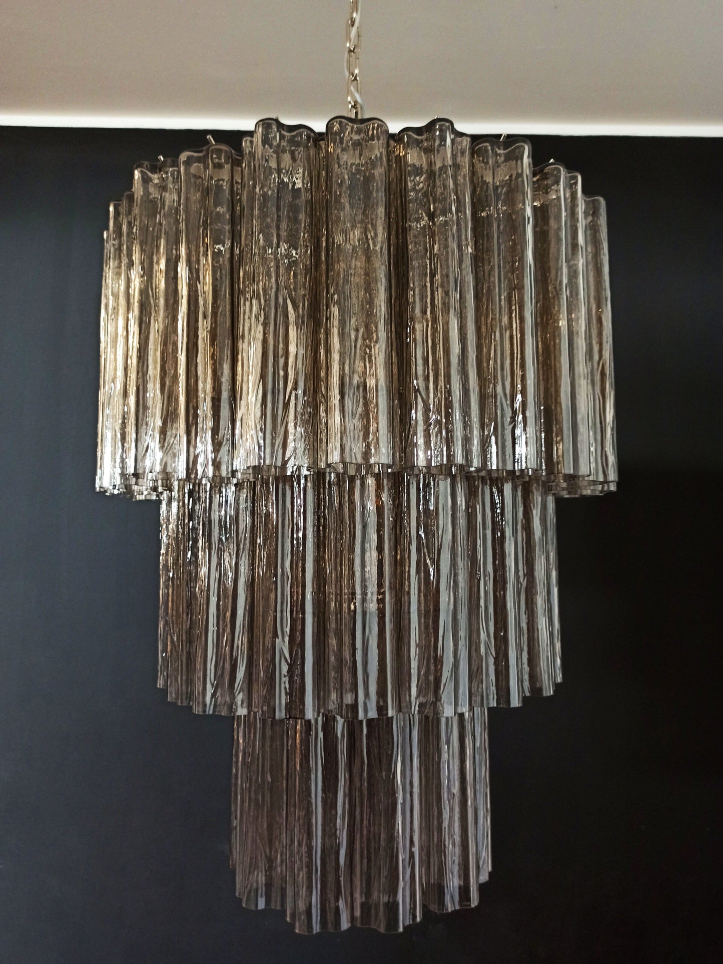 Murano-kroonluchter | 52 Rookglas Buisen