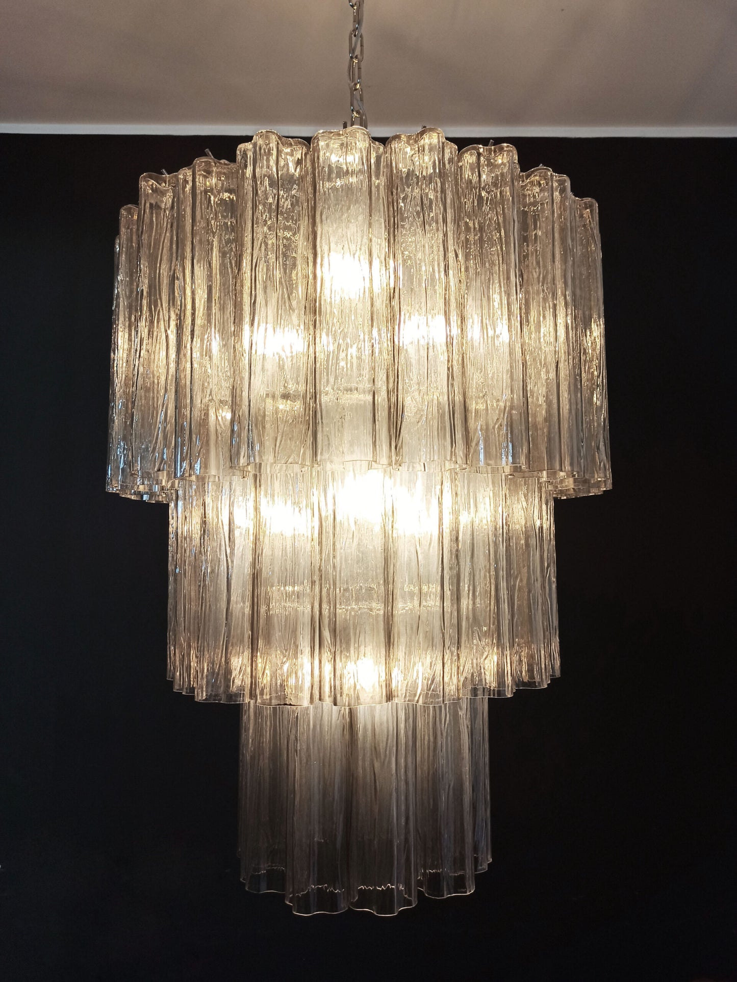 Murano-kroonluchter | 52 Rookglas Buisen