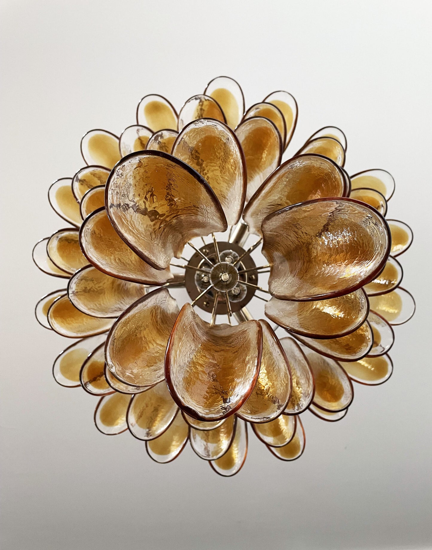 Murano Chandelier | 52 Yellow Petal Glass