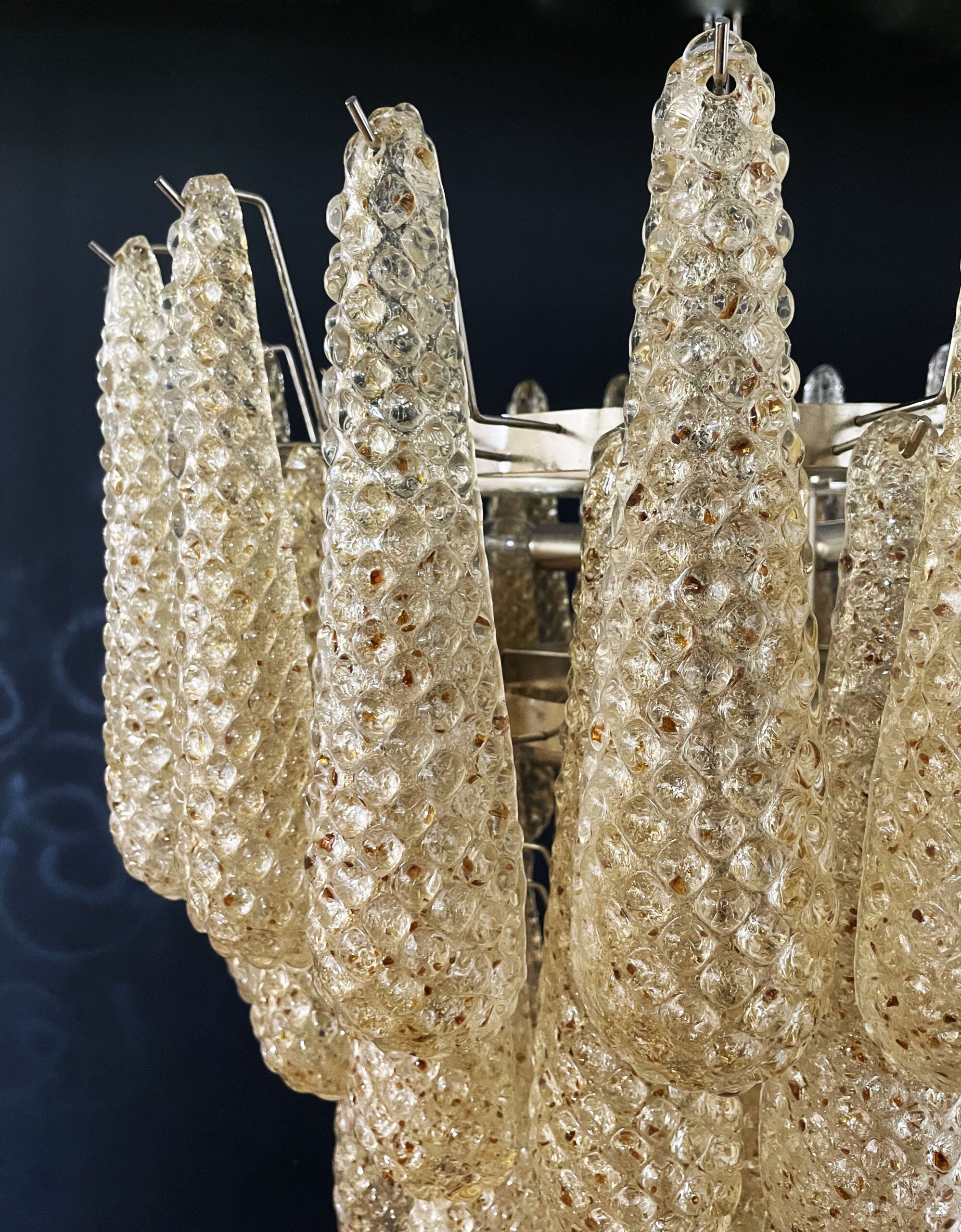 Murano Chandelier – 75 Yellow Drop Glass – detail 3 – Murano Classics