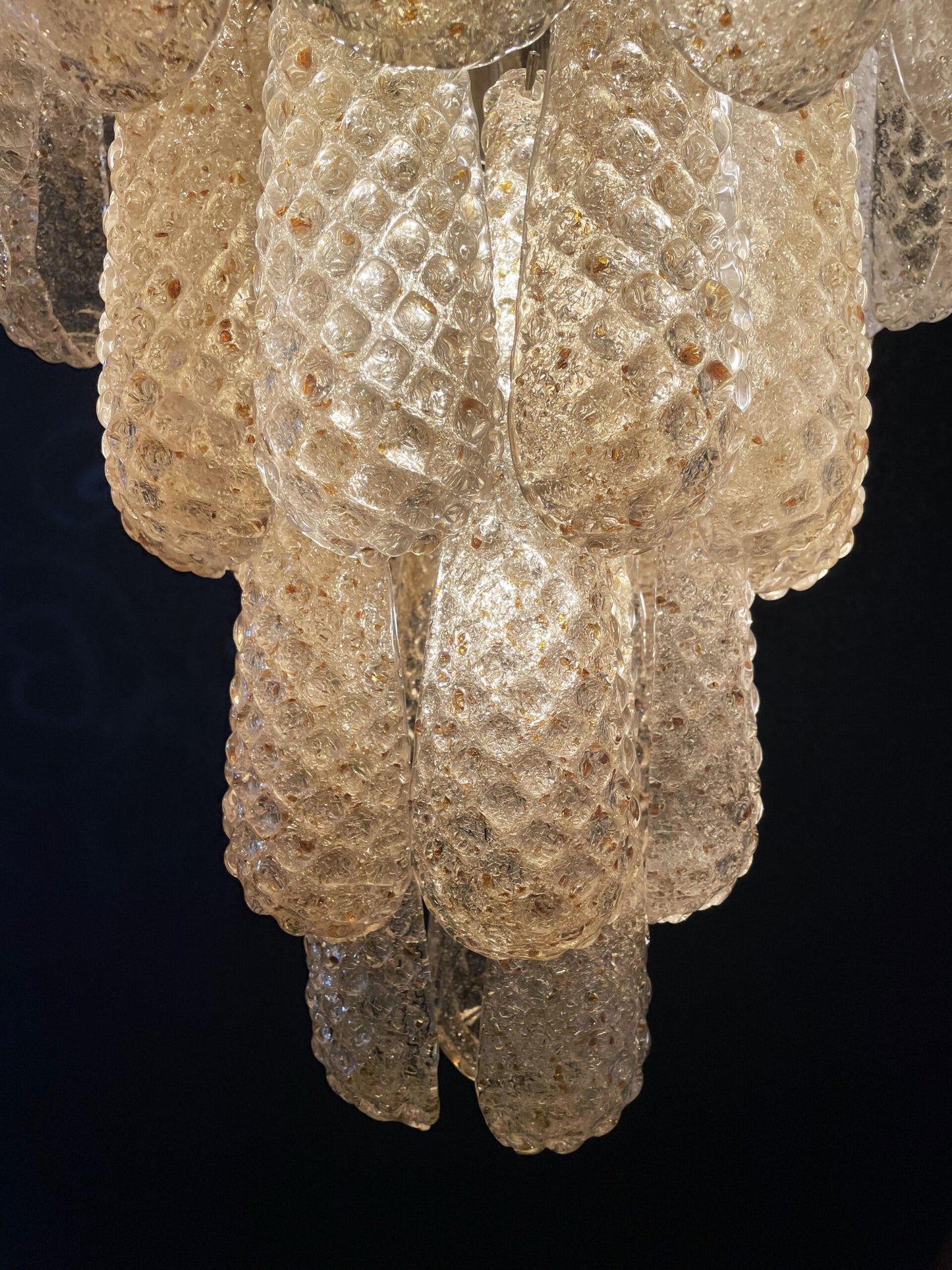 Murano Kroonluchter | 75 Gele Druppel Glazen