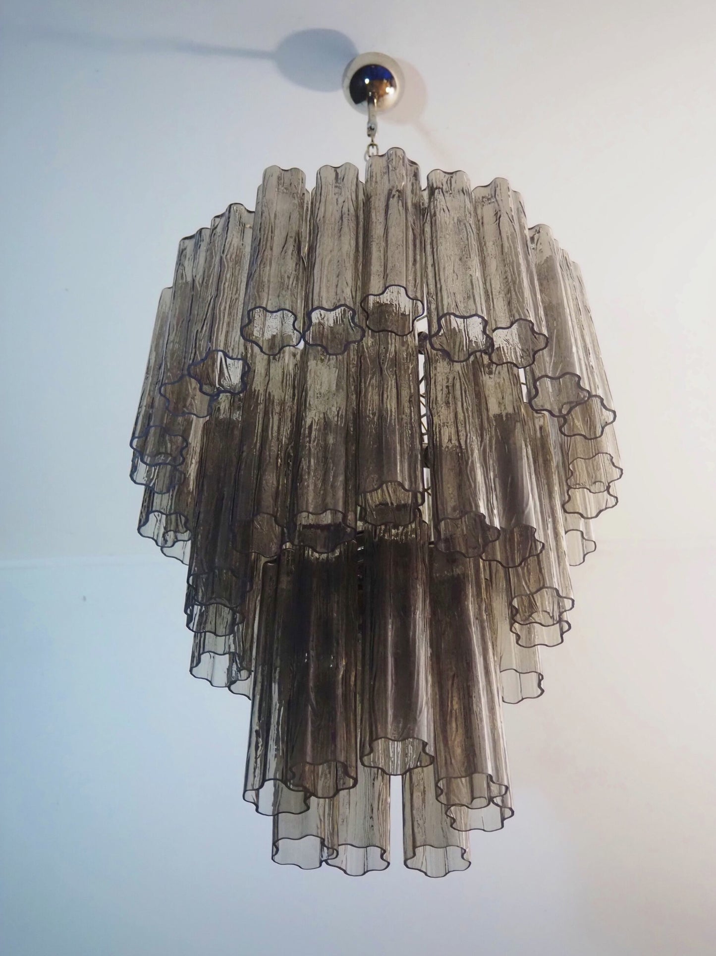 Murano Kroonluchter | 48 Rookglas Buis
