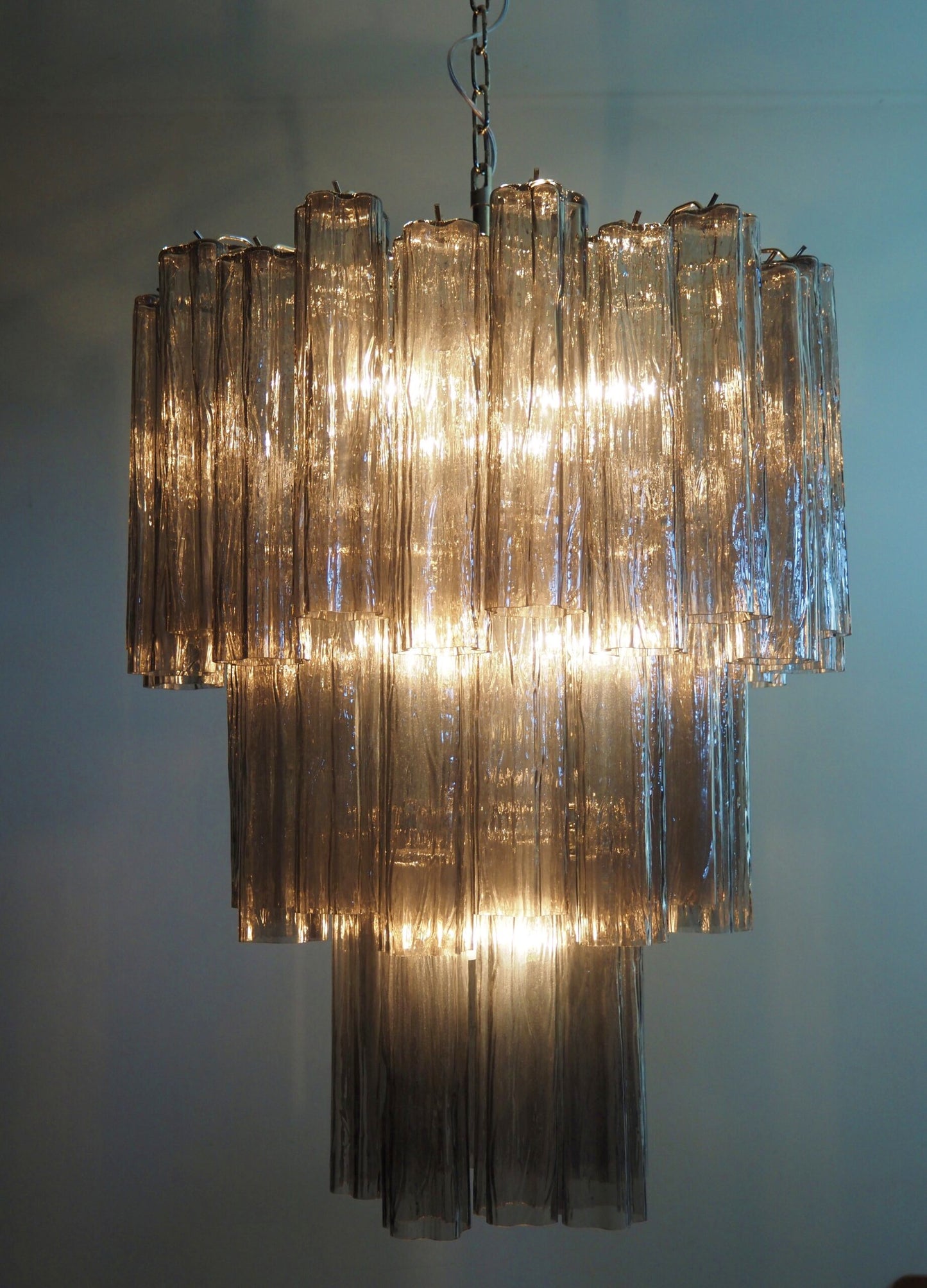 Murano Kroonluchter | 48 Rookglas Buis