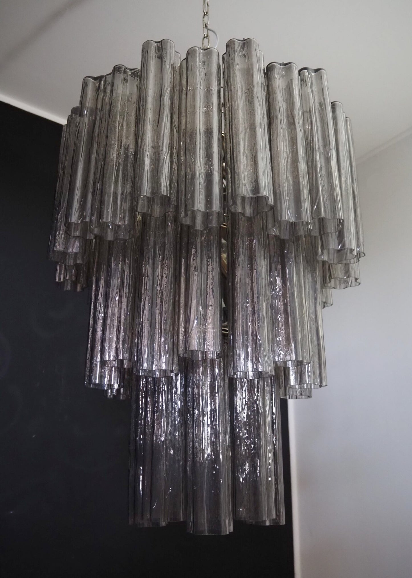 Murano Kroonluchter | 48 Rookglas Buis