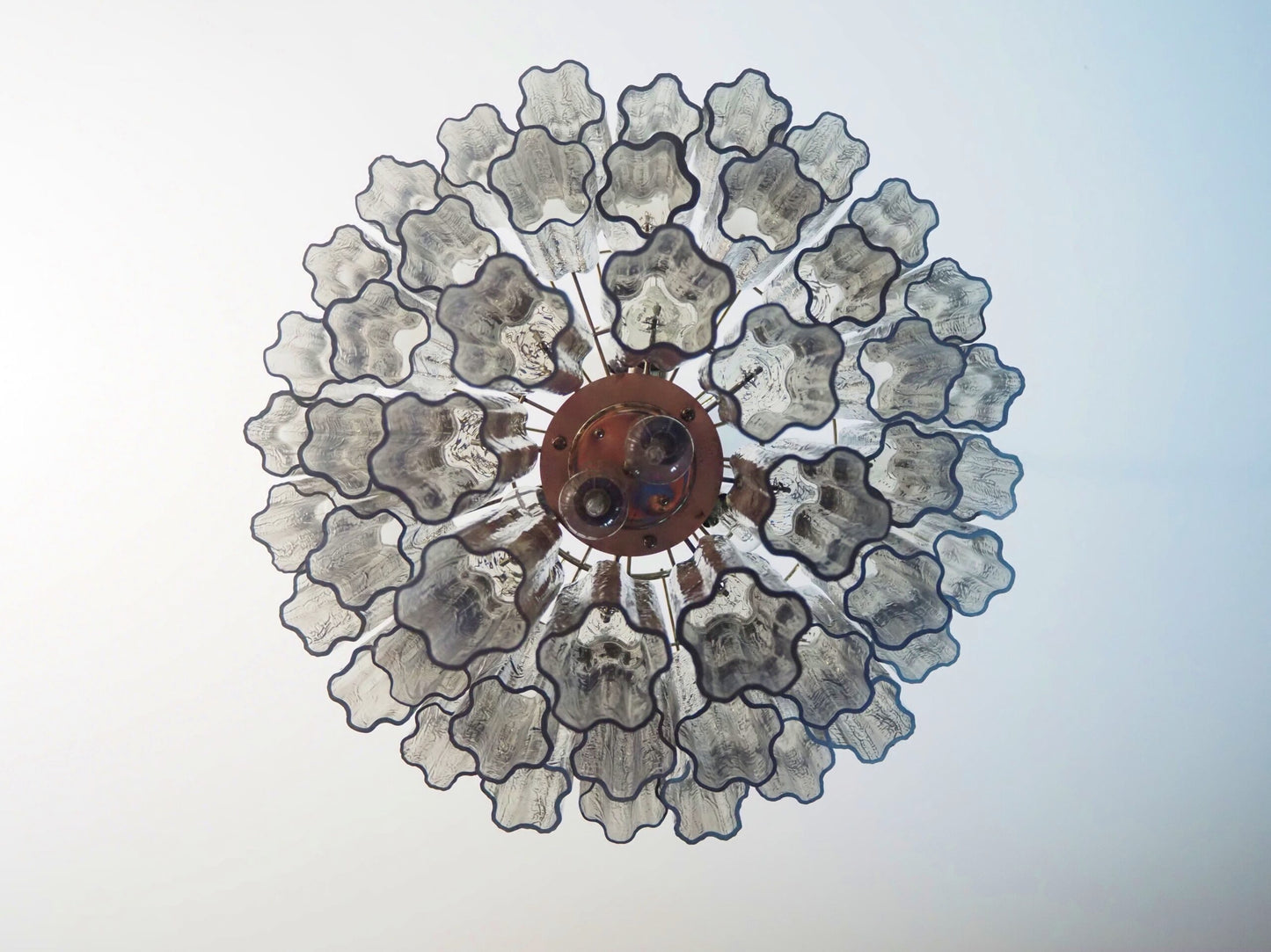Murano Kroonluchter | 48 Rookglas Buis
