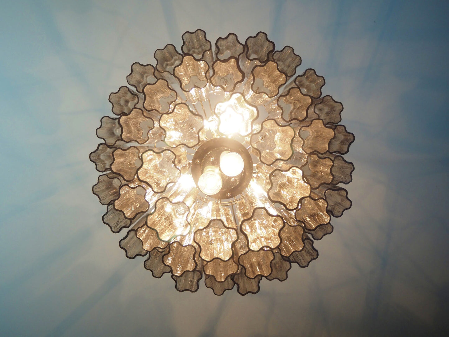 Murano Kroonluchter | 48 Rookglas Buis