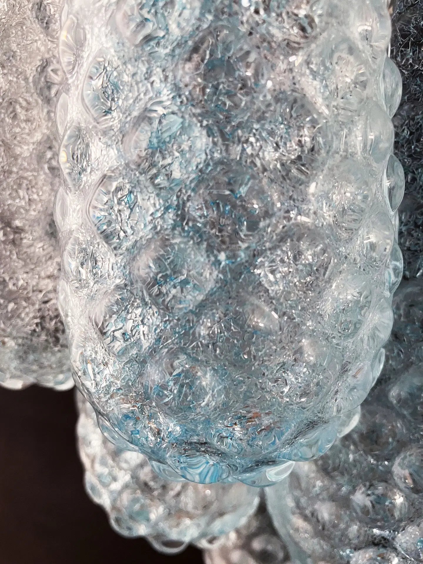 Murano Wall Lamp – 10 Blue Drop Glass – Set of 2 – detail 4 – Murano Classics