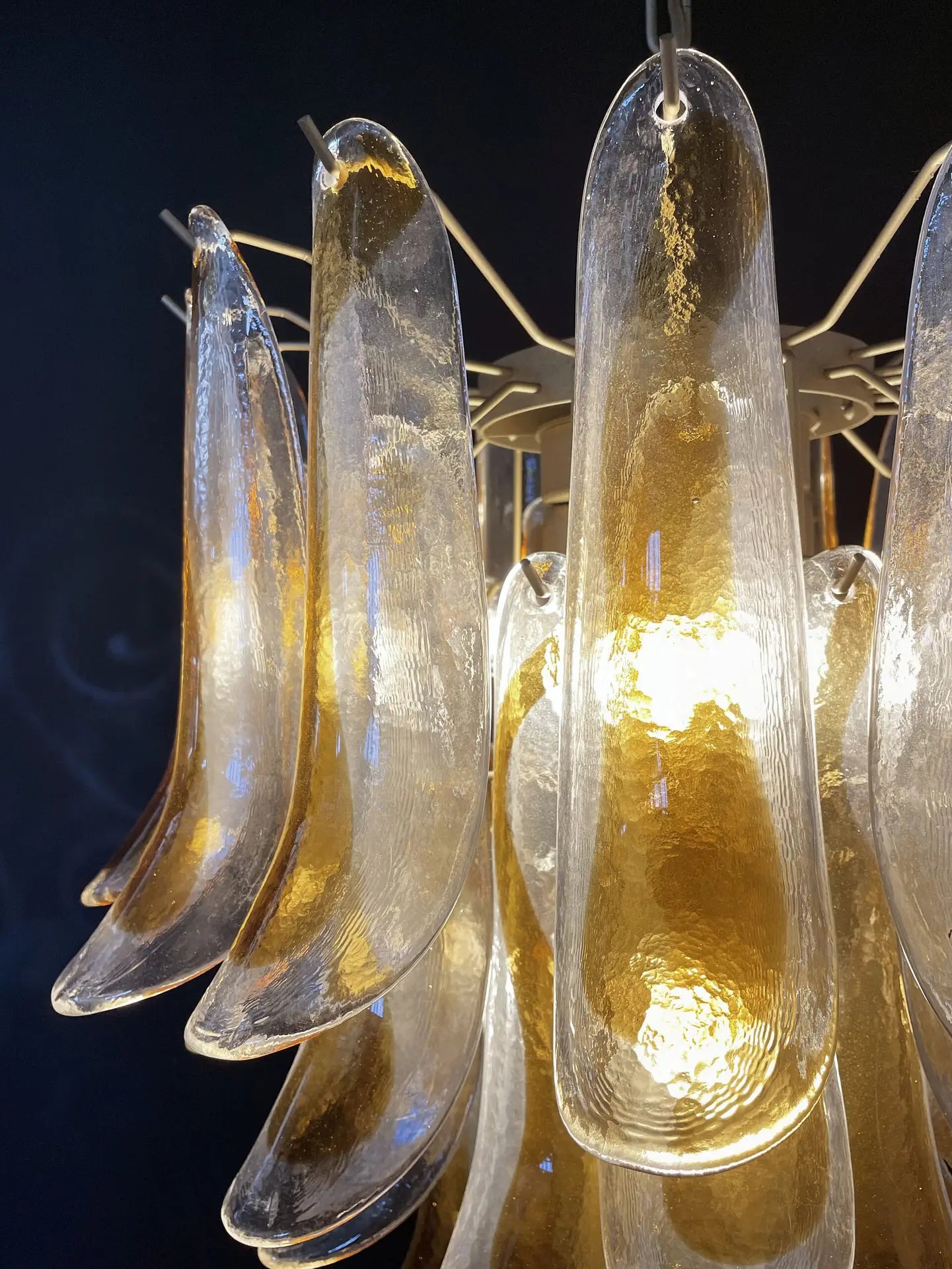 Murano Chandelier | 41 Yellow Petal Glass