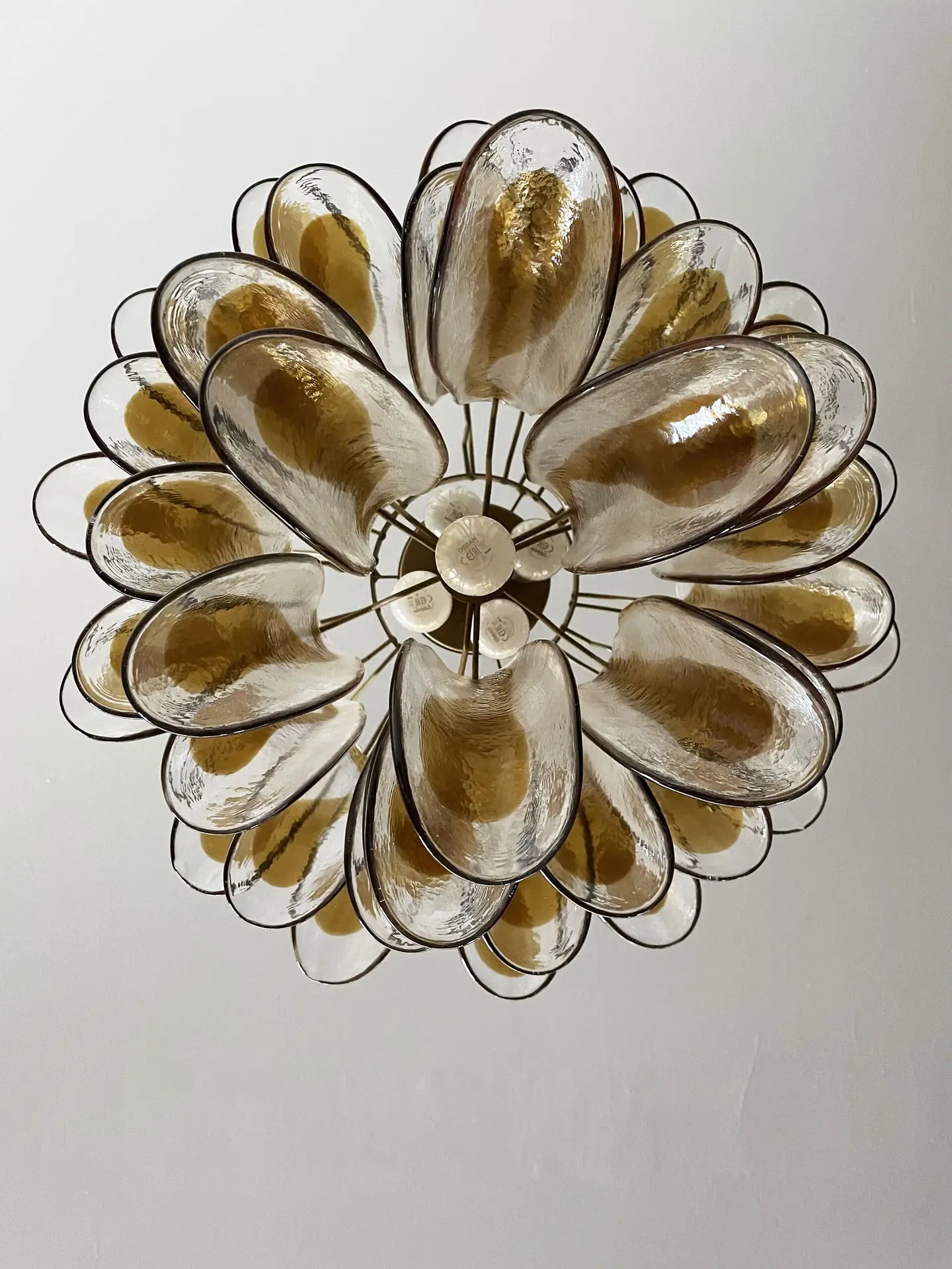 Murano Chandelier | 41 Yellow Petal Glass