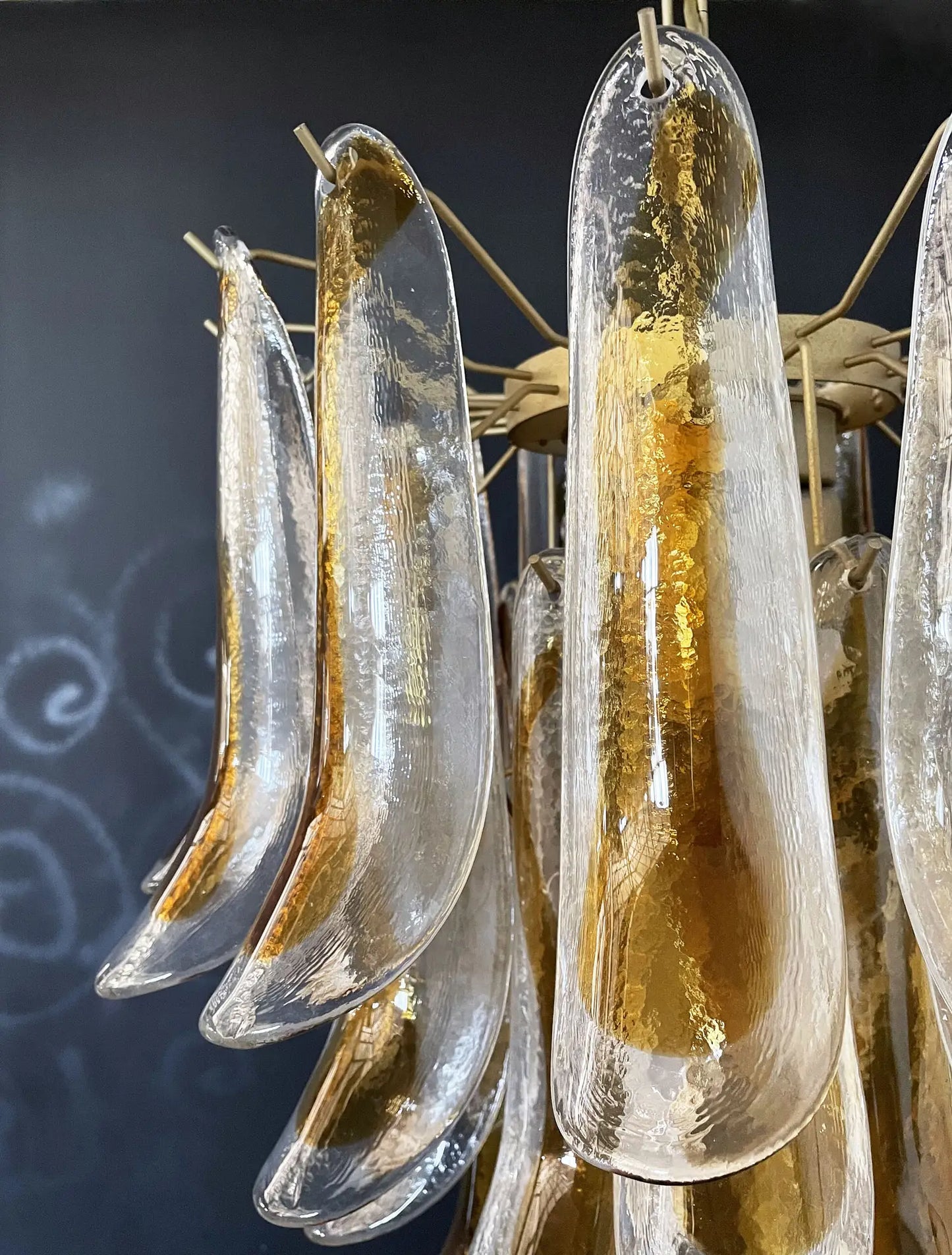 Murano Chandelier | 41 Yellow Petal Glass