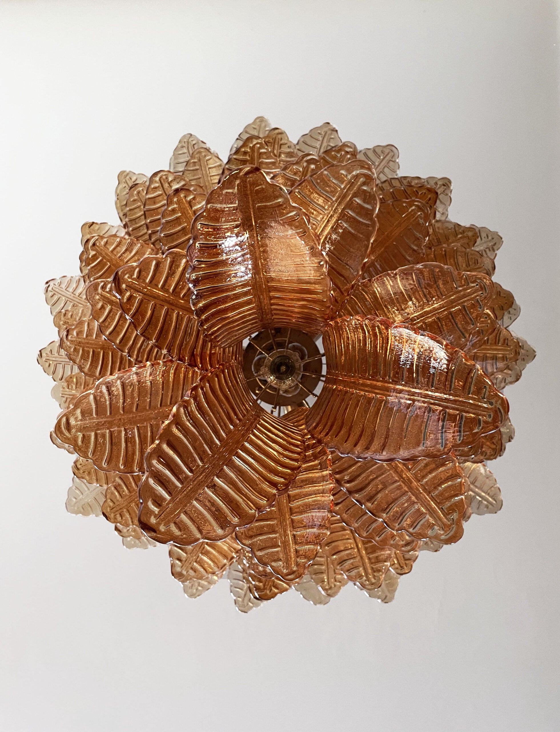 Murano Chandelier – 75 Yellow Felci Glass – detail 9 – Murano Classics