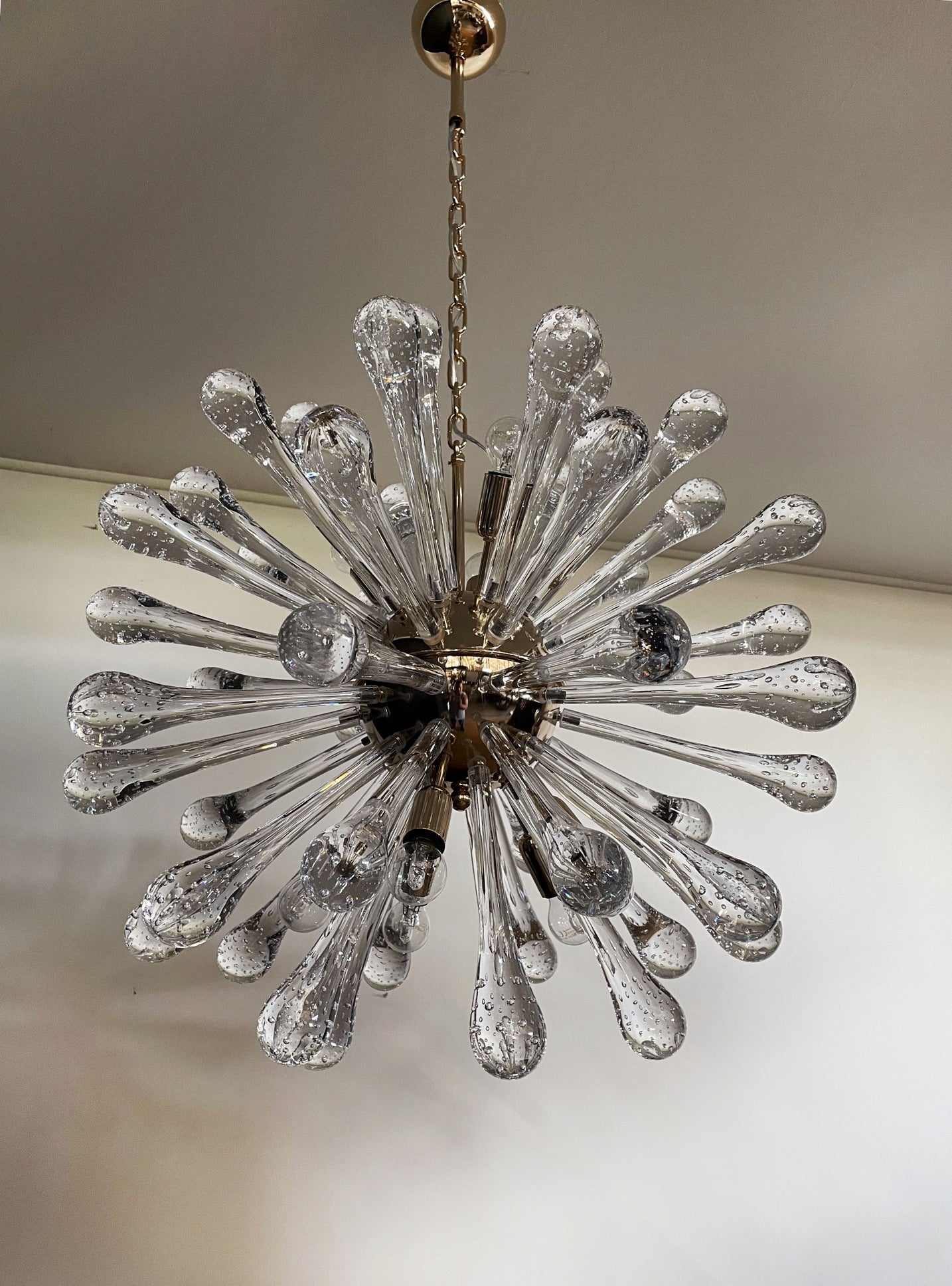 Murano Chandelier – 50 Clear Sputnik – detail 10 – Murano Classics