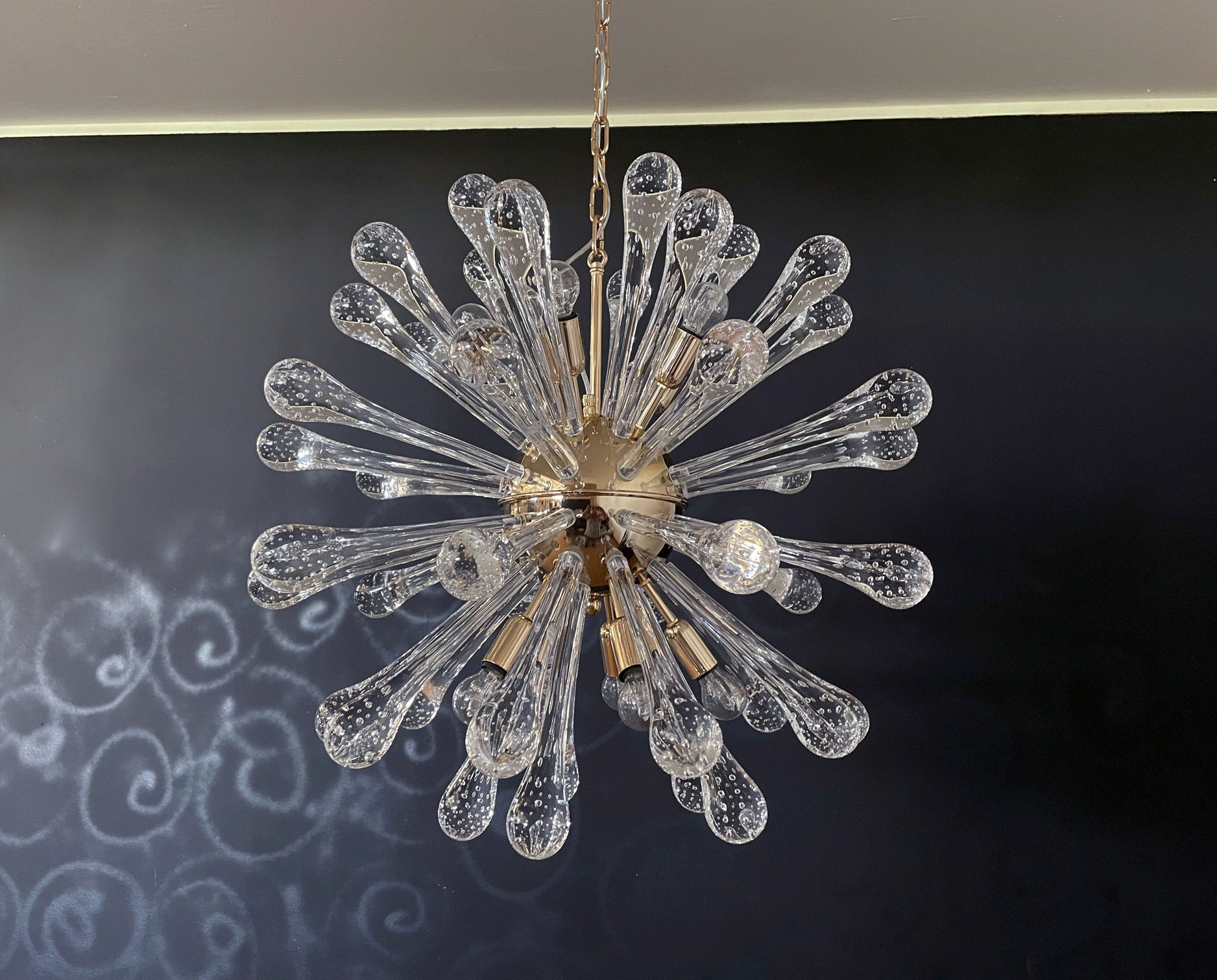 Murano Chandelier – 50 Clear Sputnik – detail 8 – Murano Classics