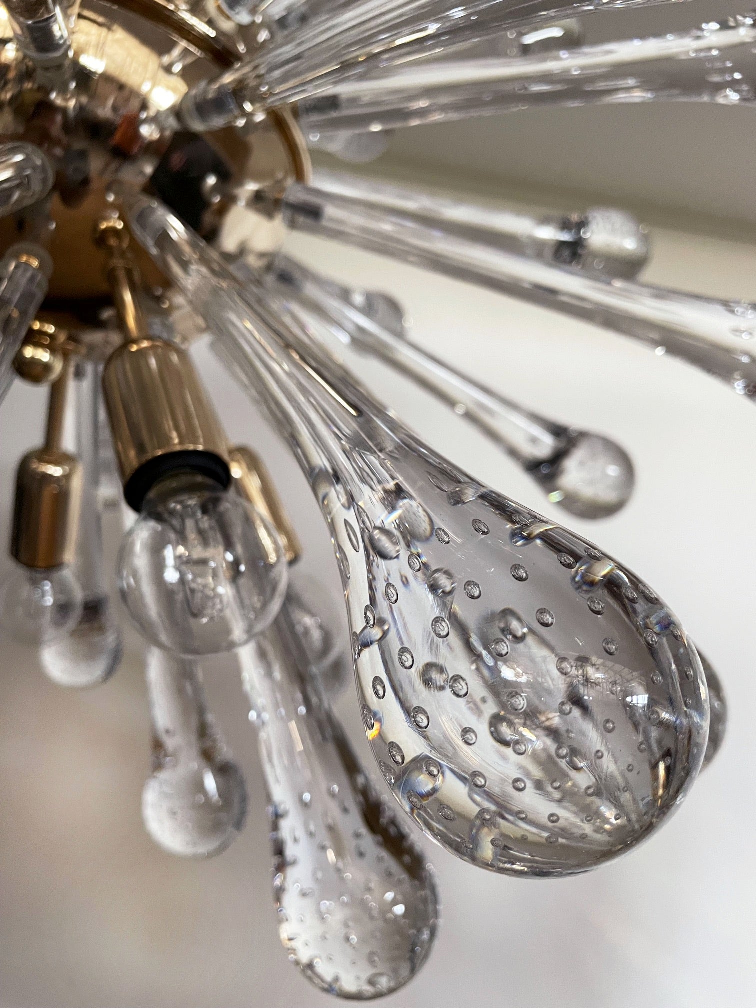 Murano Chandelier – 50 Clear Sputnik – detail 5 – Murano Classics