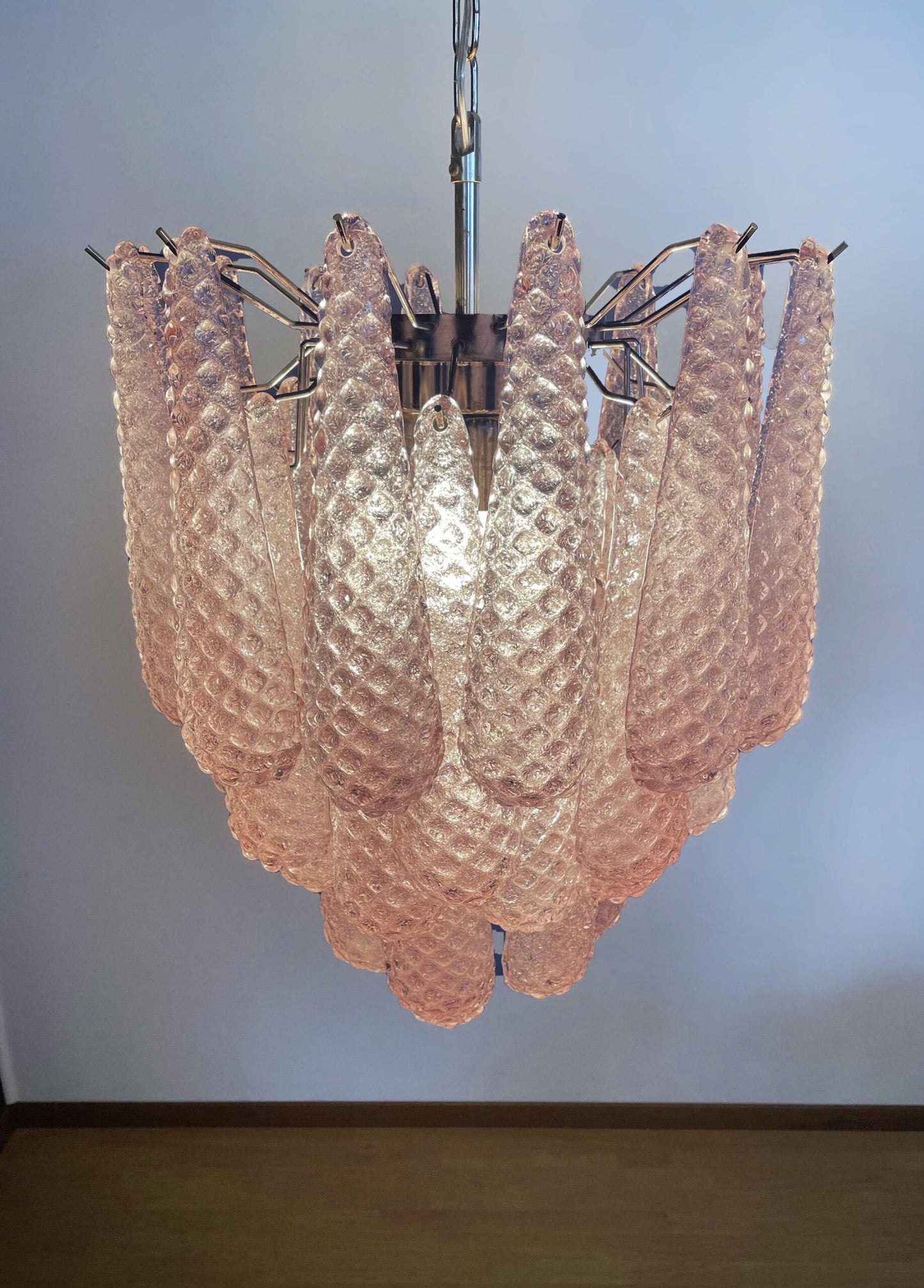 Murano Chandelier | 41 Rose Drop Glass