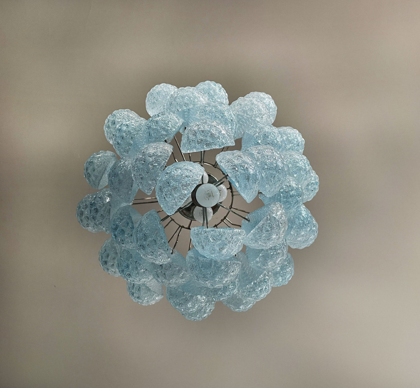 Murano Chandelier | 41 Blue Drop Glass