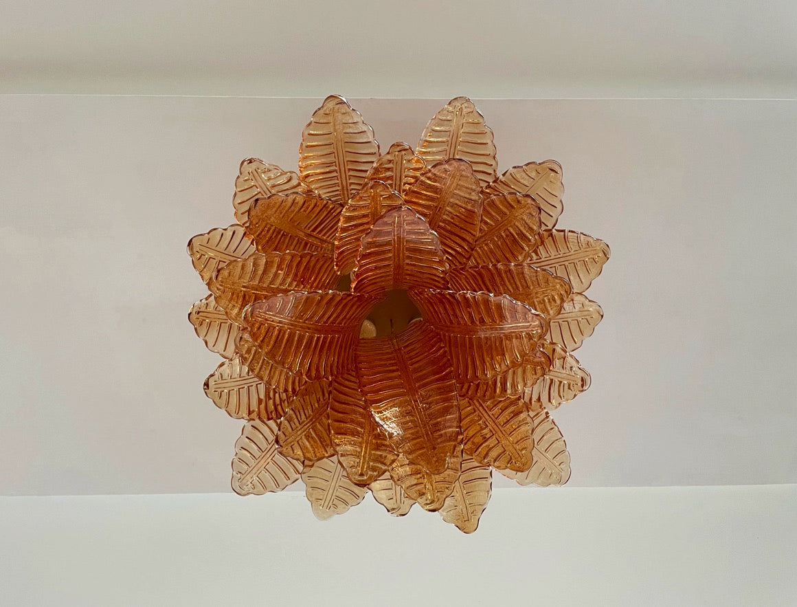 Murano Deckenleuchte – 32 Gelbgold Felciglas – Detail 11 – Murano Classics