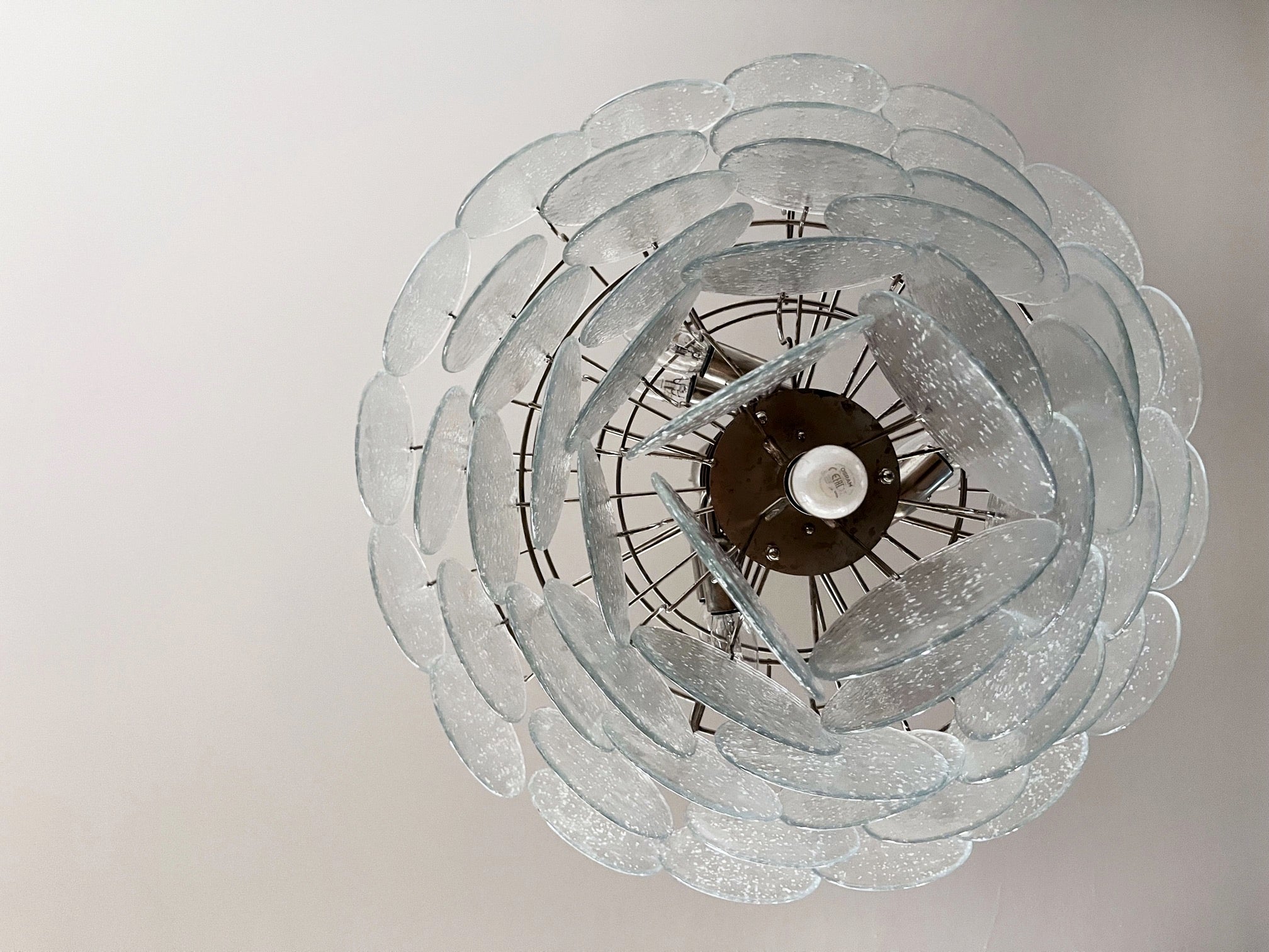 Murano Lysekrone | 57 Irisklare Glassdisker