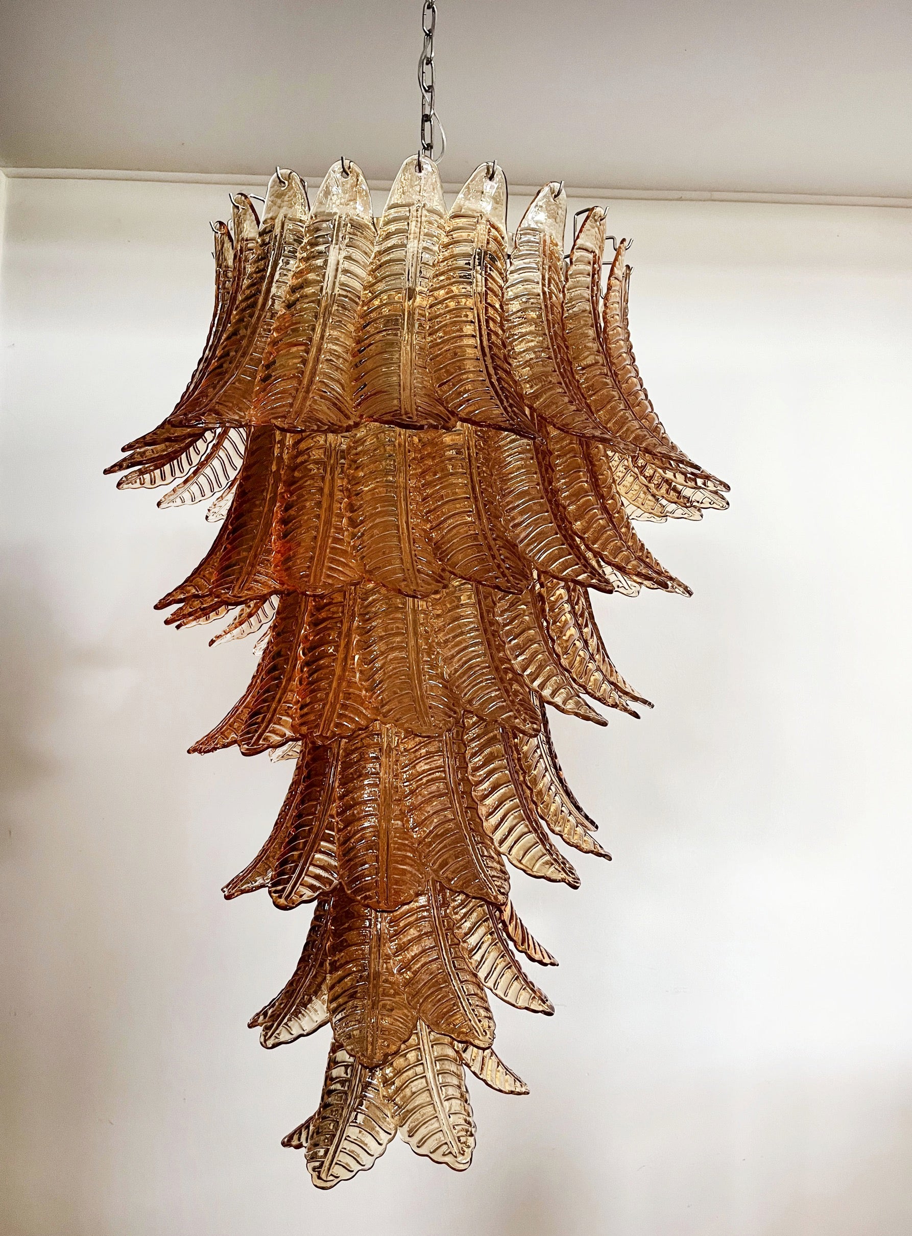 Murano Chandelier – 83 Yellow Felci Glass – Murano Classics