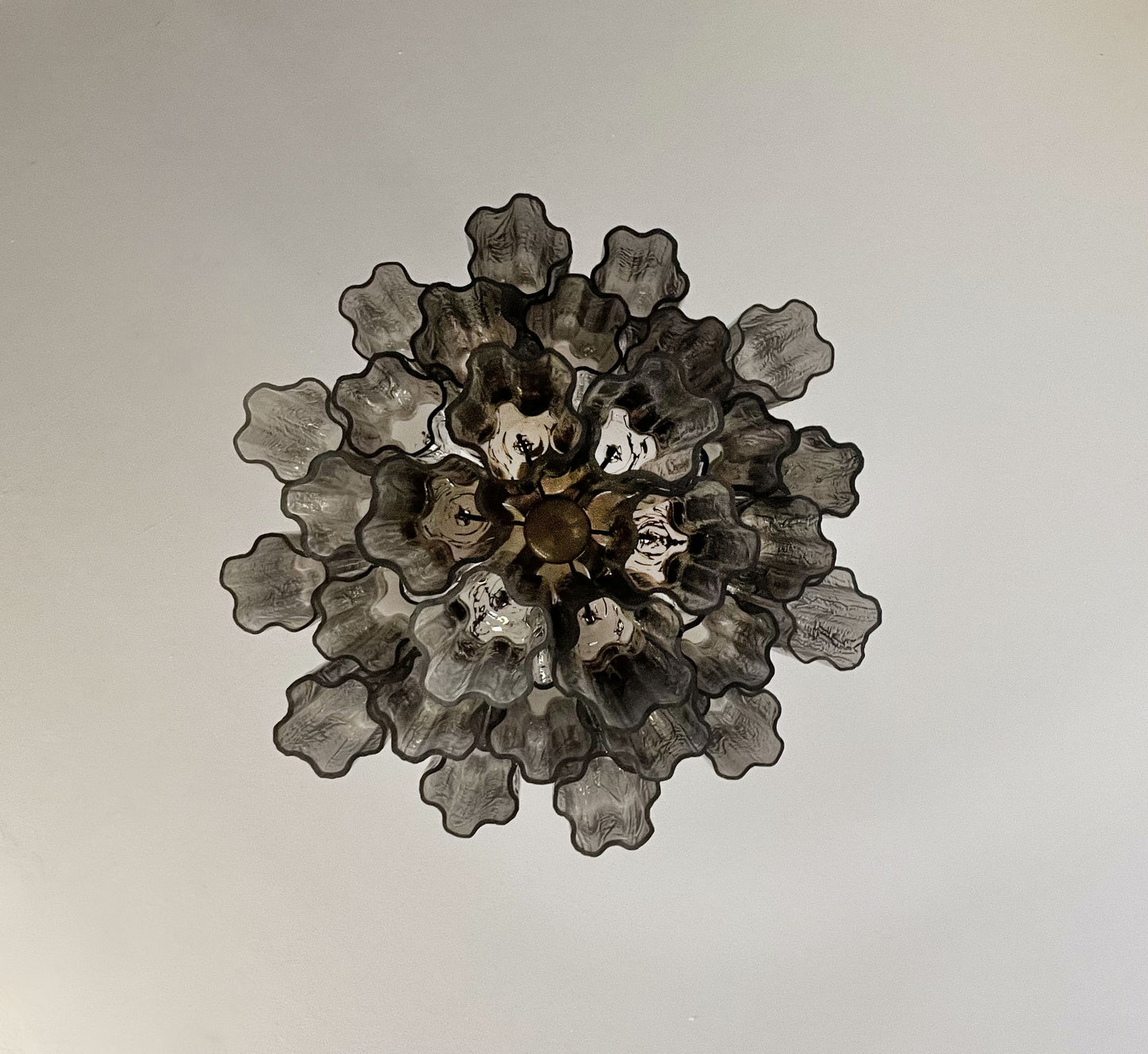 Murano Kroonluchter | 30 Rookglas Buizen