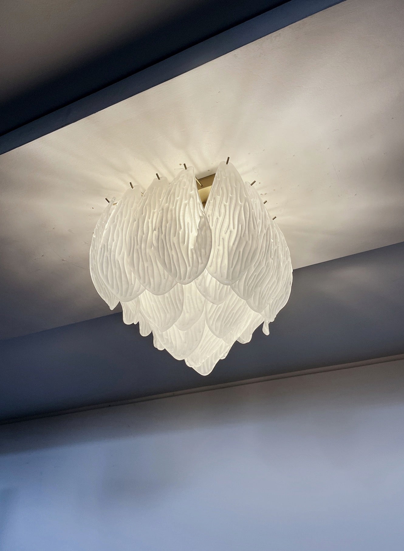 Murano Chandelier – 32 Yellow Petal Glass – detail 9 – Murano Classics