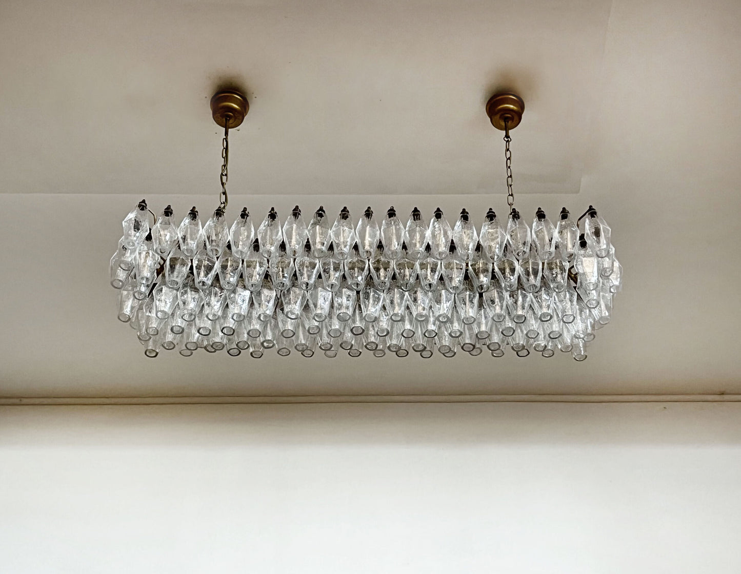Murano Kroonluchter | 138 Duidelijke Poliedri Glas