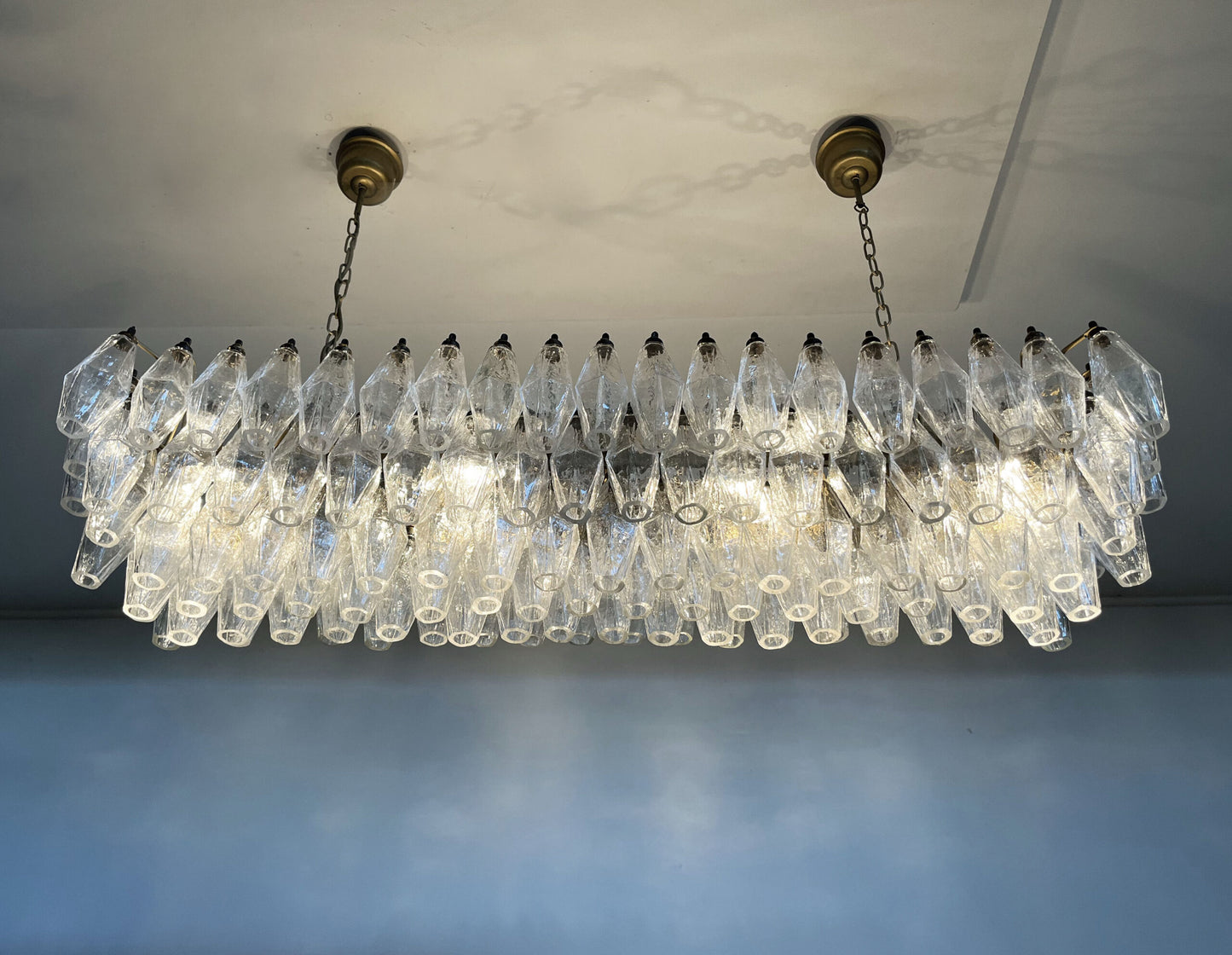 Murano Kroonluchter | 138 Duidelijke Poliedri Glas