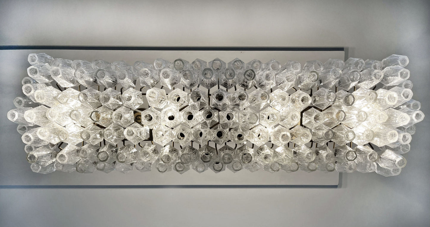 Murano Kroonluchter | 138 Duidelijke Poliedri Glas
