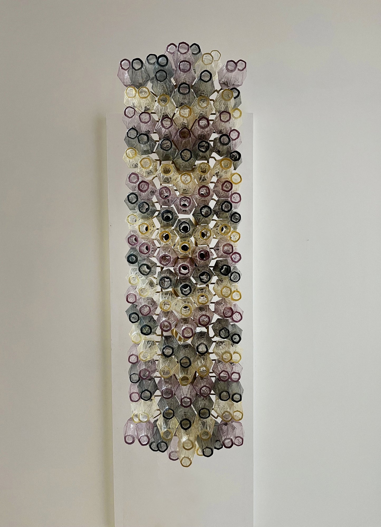 Murano Kroonluchter | 138 Multi-kleurige Poliedri Glas