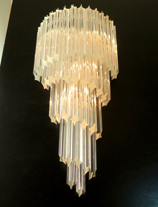 Murano Vegglampe | 41 Klare Prismeglass | 1 par