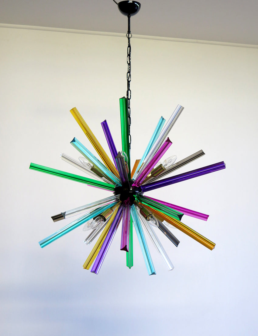 Murano Lysekrone | 30 Multifarge Sputnik