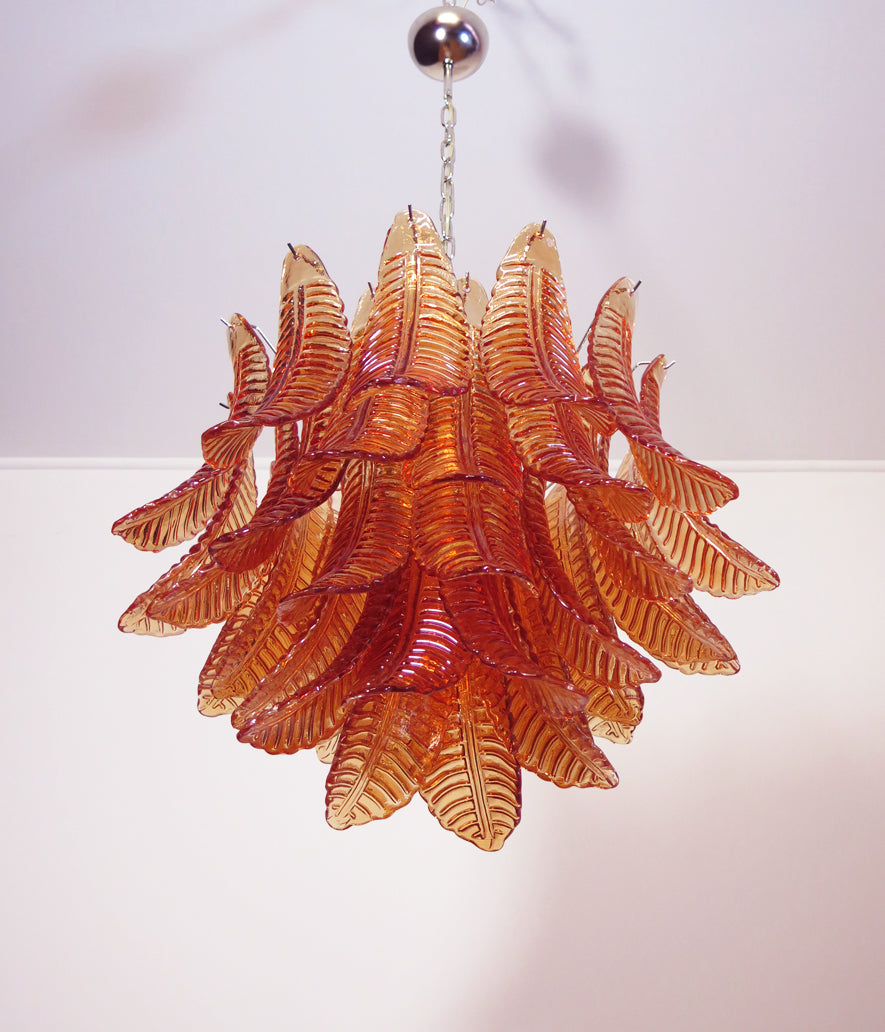 Murano Kroonluchter – 36 Gele Felciglas – detail 6 – Murano Classics