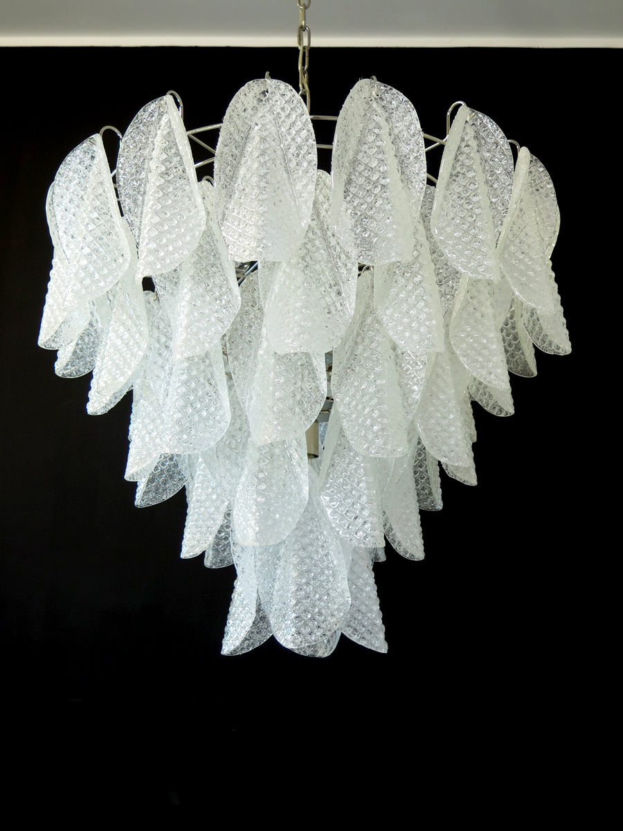 Murano Lysekrone – 50 Klare Rondiniglass – detalj 3 – Murano Classics