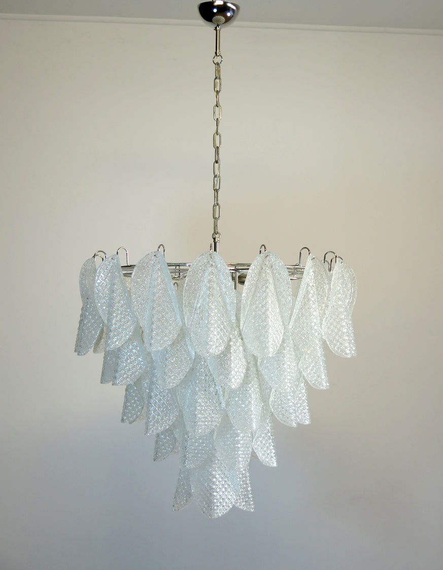 Murano Lysekrone – 50 Klare Rondiniglass – detalj 6 – Murano Classics