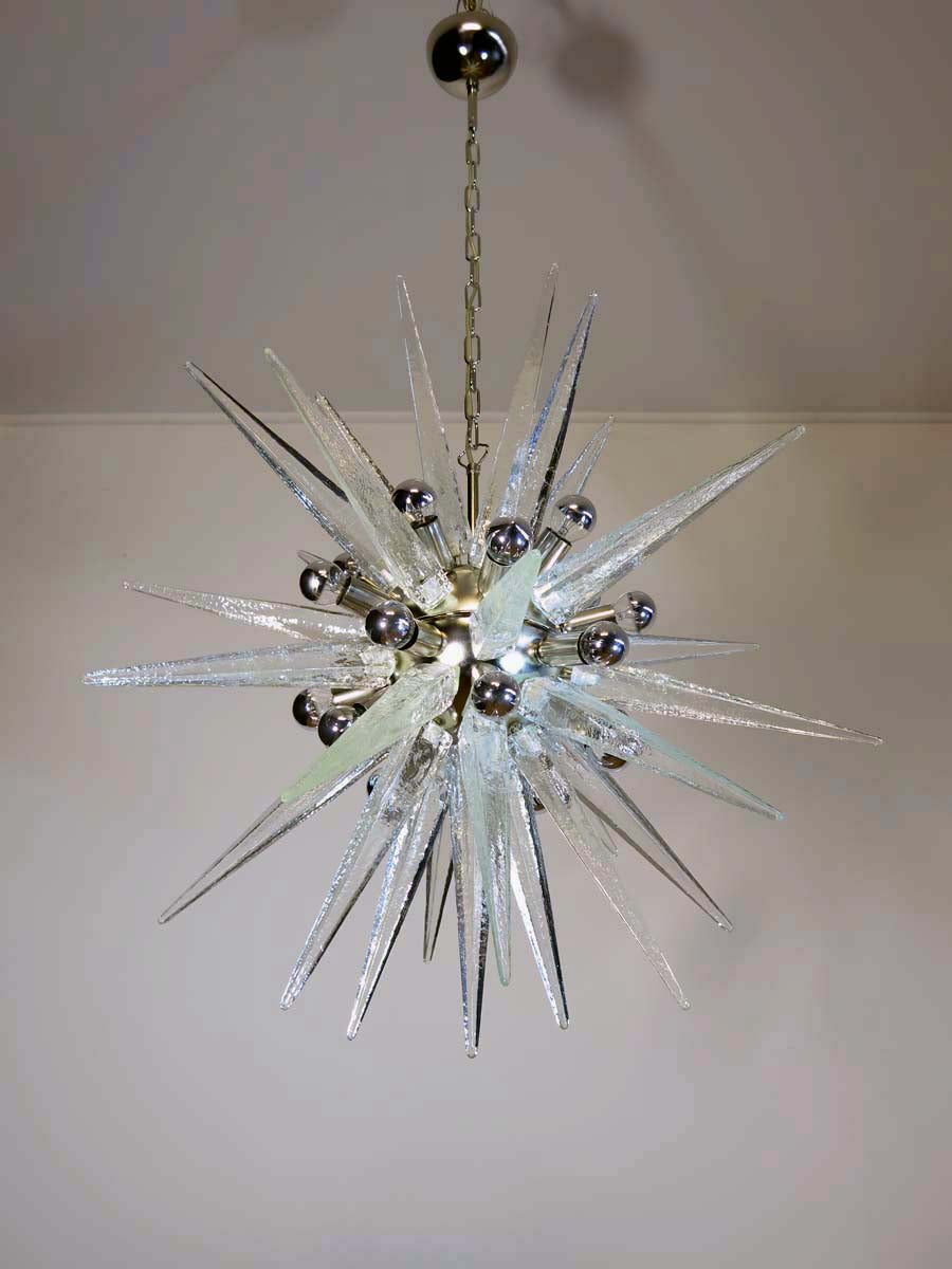 Murano Chandelier – 31 Clear Sputnik – detail 8 – Murano Classics